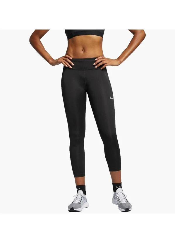 Лосіни жіночі Nike Fast Mid Rise Crop Length Black (DB4380-010) — фото 1
