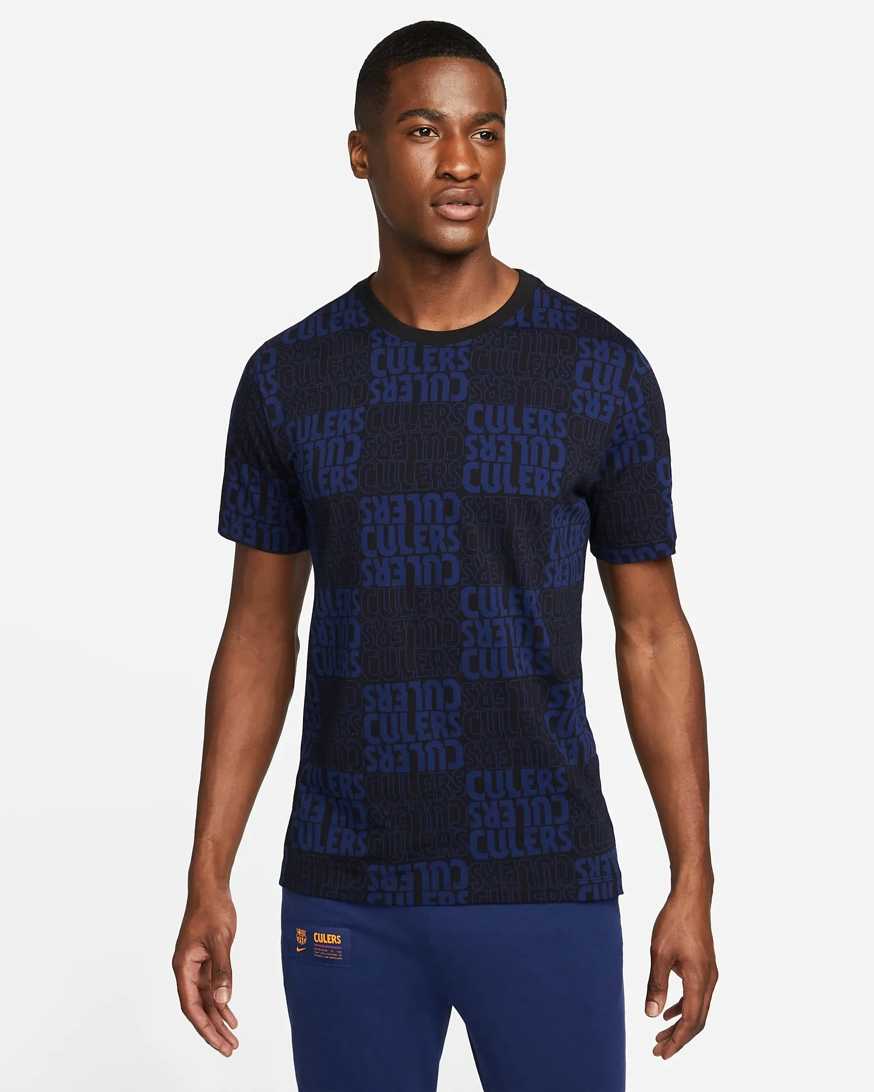 Футболка чоловіча Nike Fc Barcelona T-Shirt Blue/Black (DC0886-010) — фото 1