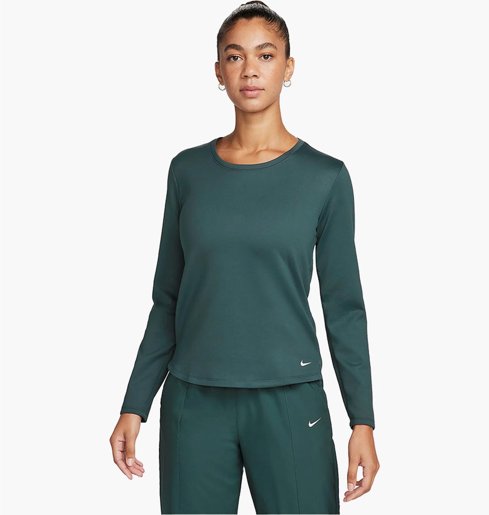 Кофта жіночі Nike Therma-Fit One Long-Sleeve Top Green (DD4927-328) — фото 1