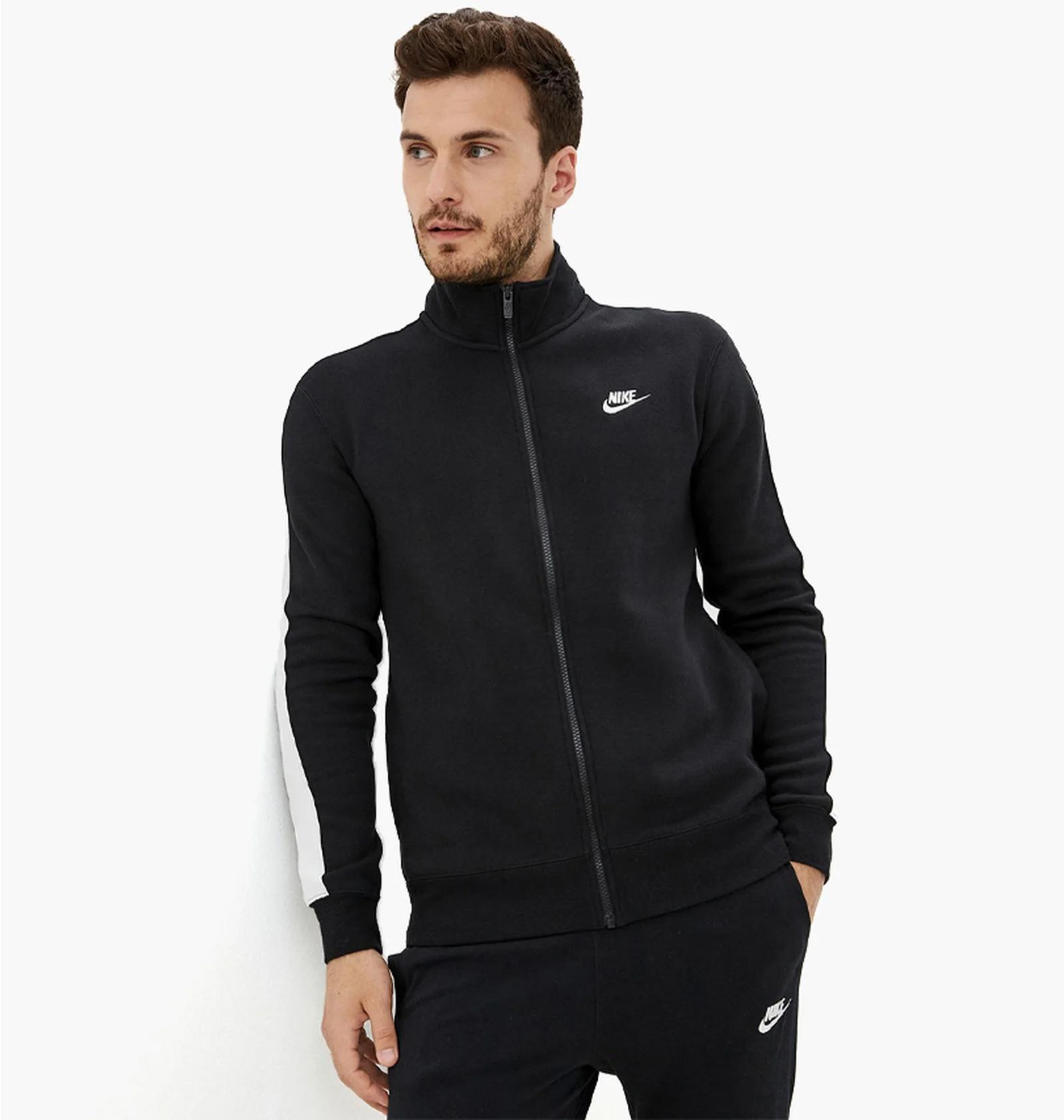 Бомбер чоловічий Nike Sportswear Club Brushed-Back Jacket (DD7010-010) — фото 1