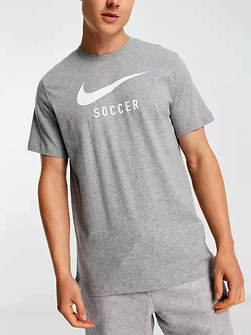 Футболка чоловіча Nike Soccer Swoosh Logo T-Shirt (DH3890-064) — фото 1