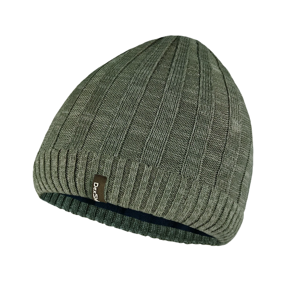 Водонепроникна шапка Dexshell Heathered Rib Knit Beanie, onesize (56-58 см), хакі — фото 1