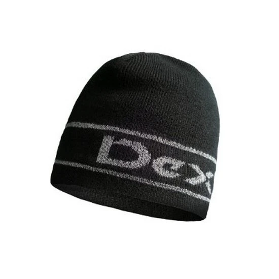 Шапка водонепроникна Dexshell Beanie Reflective Logo чорна з лого L/XL 58-60 см — фото 1