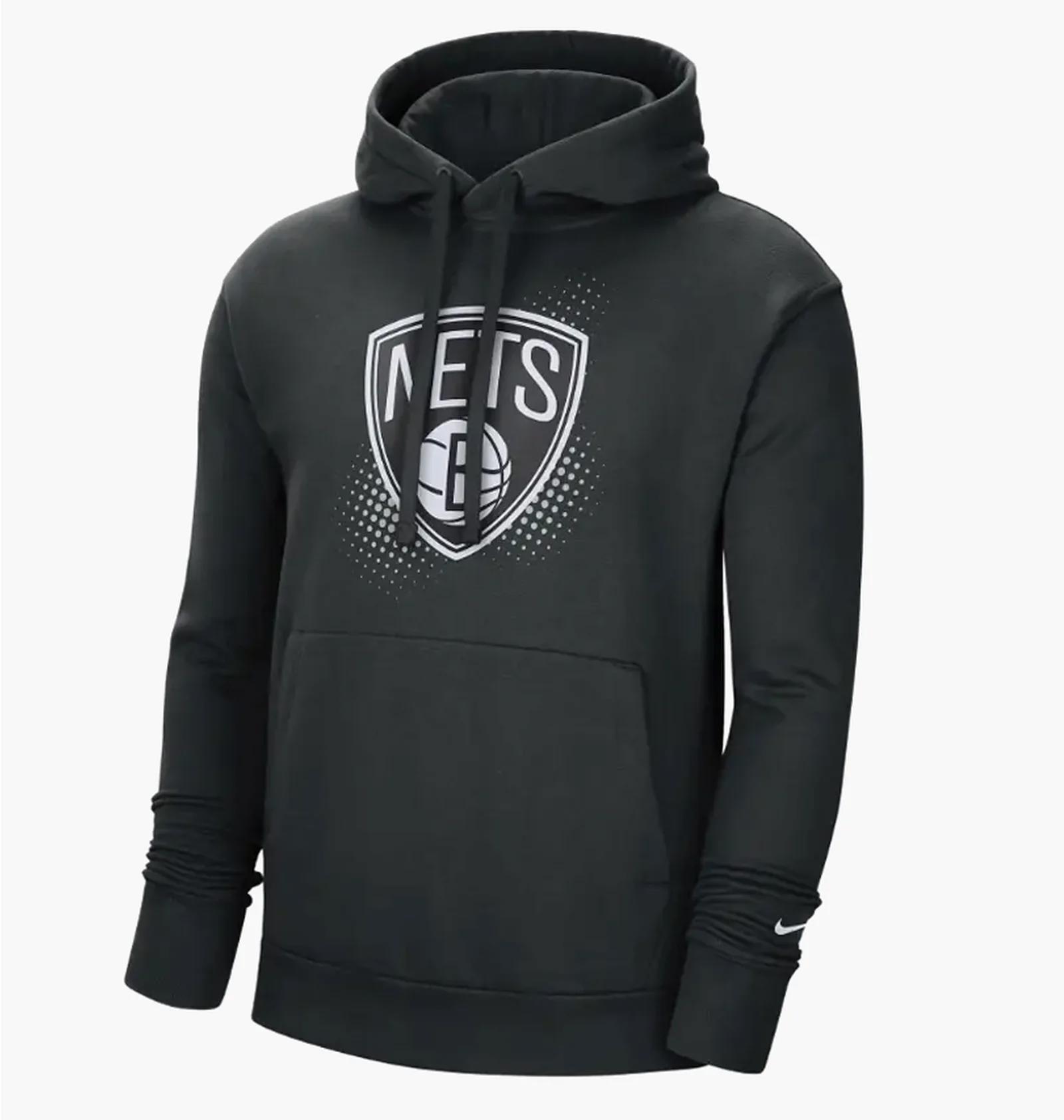 Вітровка чоловіча Nike Nba Brooklyn Nets Essential Hoodie Black Dh9289-010 (DH9289-010) — фото 1