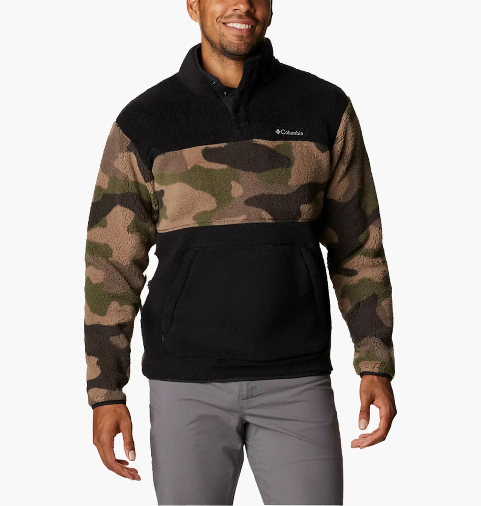 Кофта чоловіча Columbia Rugged Ridge Sherpa Half Snap Black/Camo (AX5879-010) — фото 1