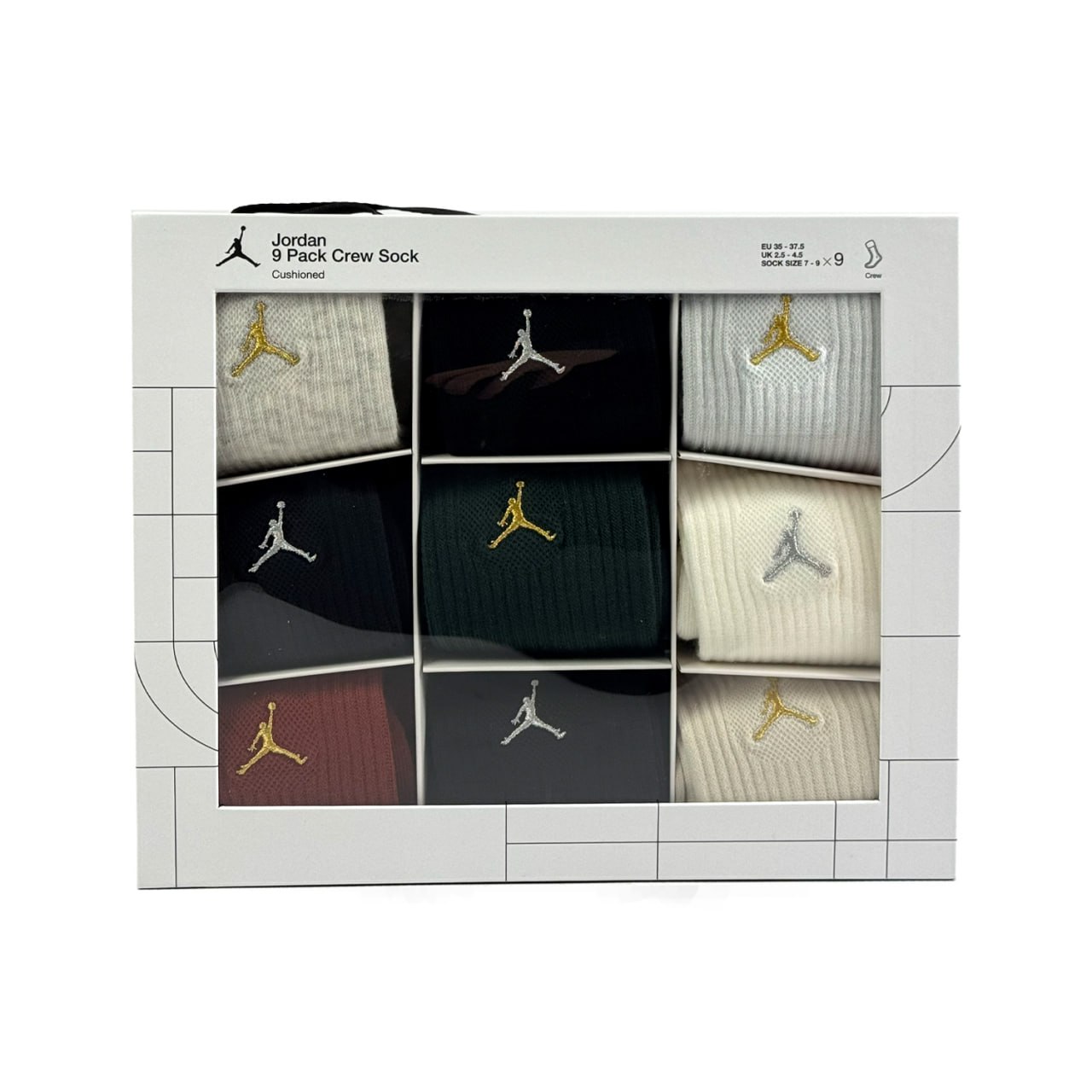 Шкарпетки Jordan Jdn Holiday 9Pk Crew Gift Box (BJ0810-X58) — фото 6