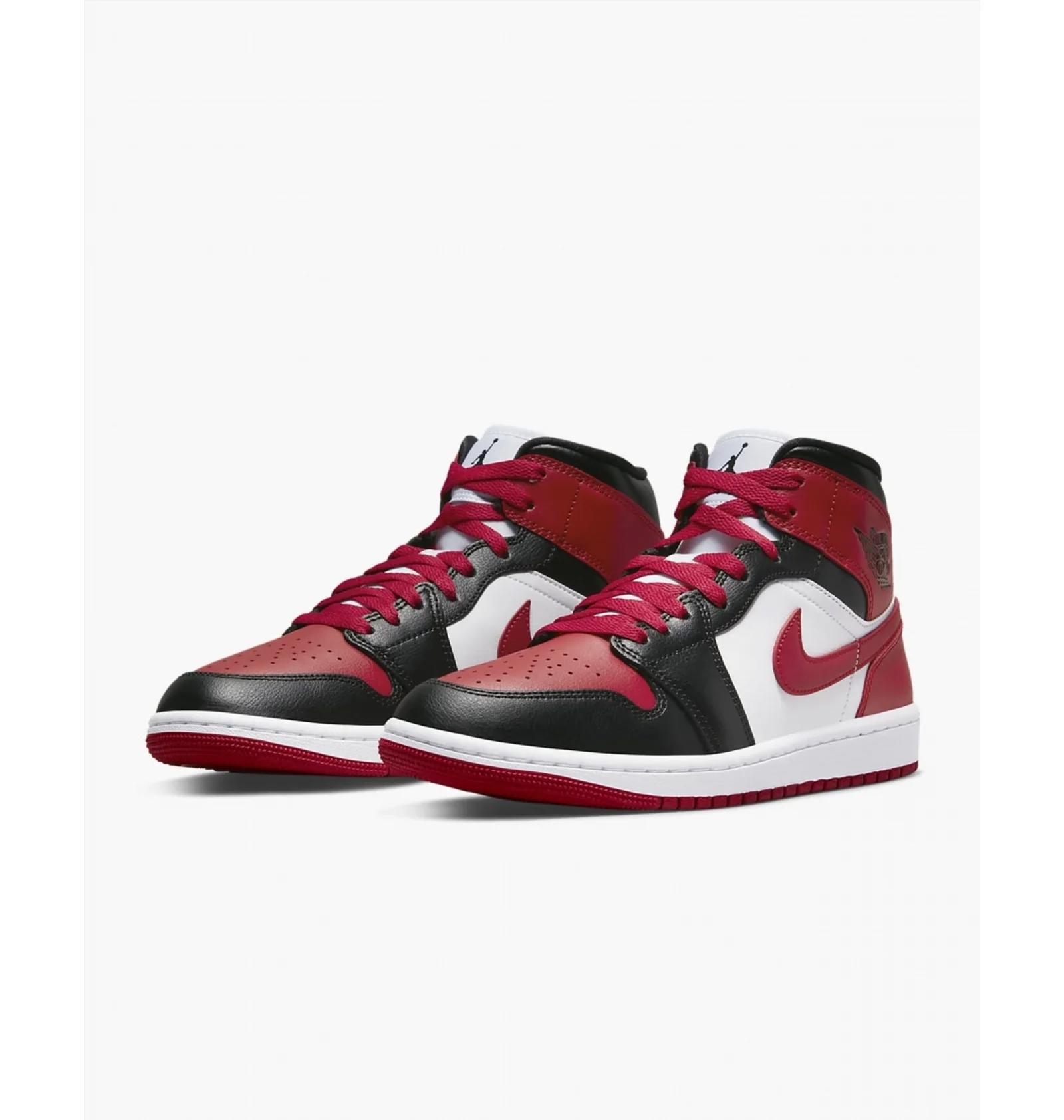 Кросівки жіночі Jordan 1 Mid Bred Toe (BQ6472-079) — фото 21