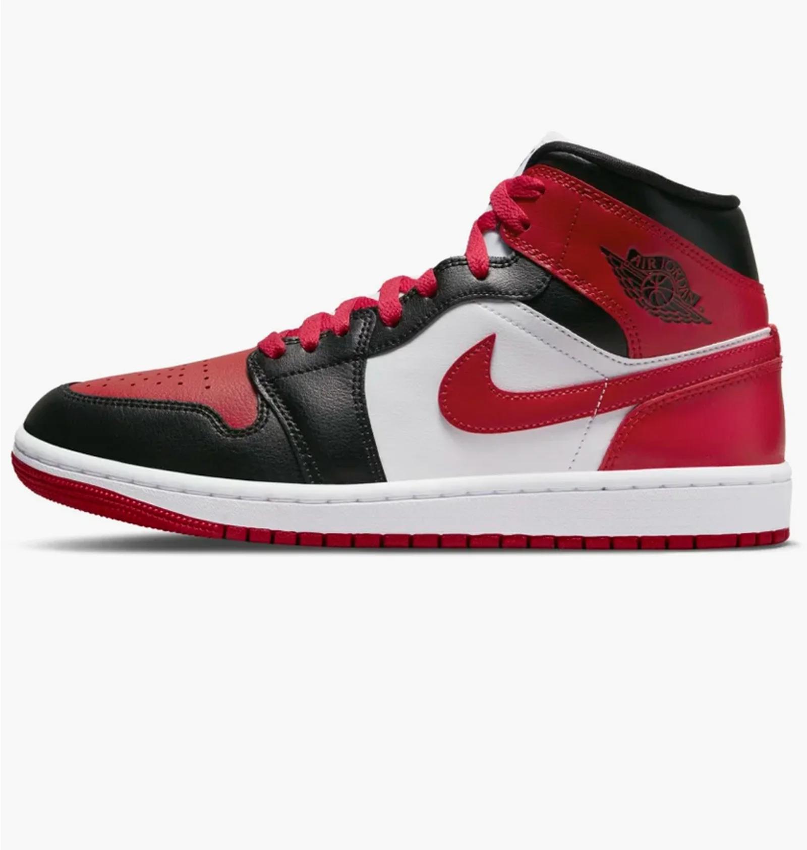 Кросівки жіночі Jordan 1 Mid Bred Toe (BQ6472-079) — фото 1