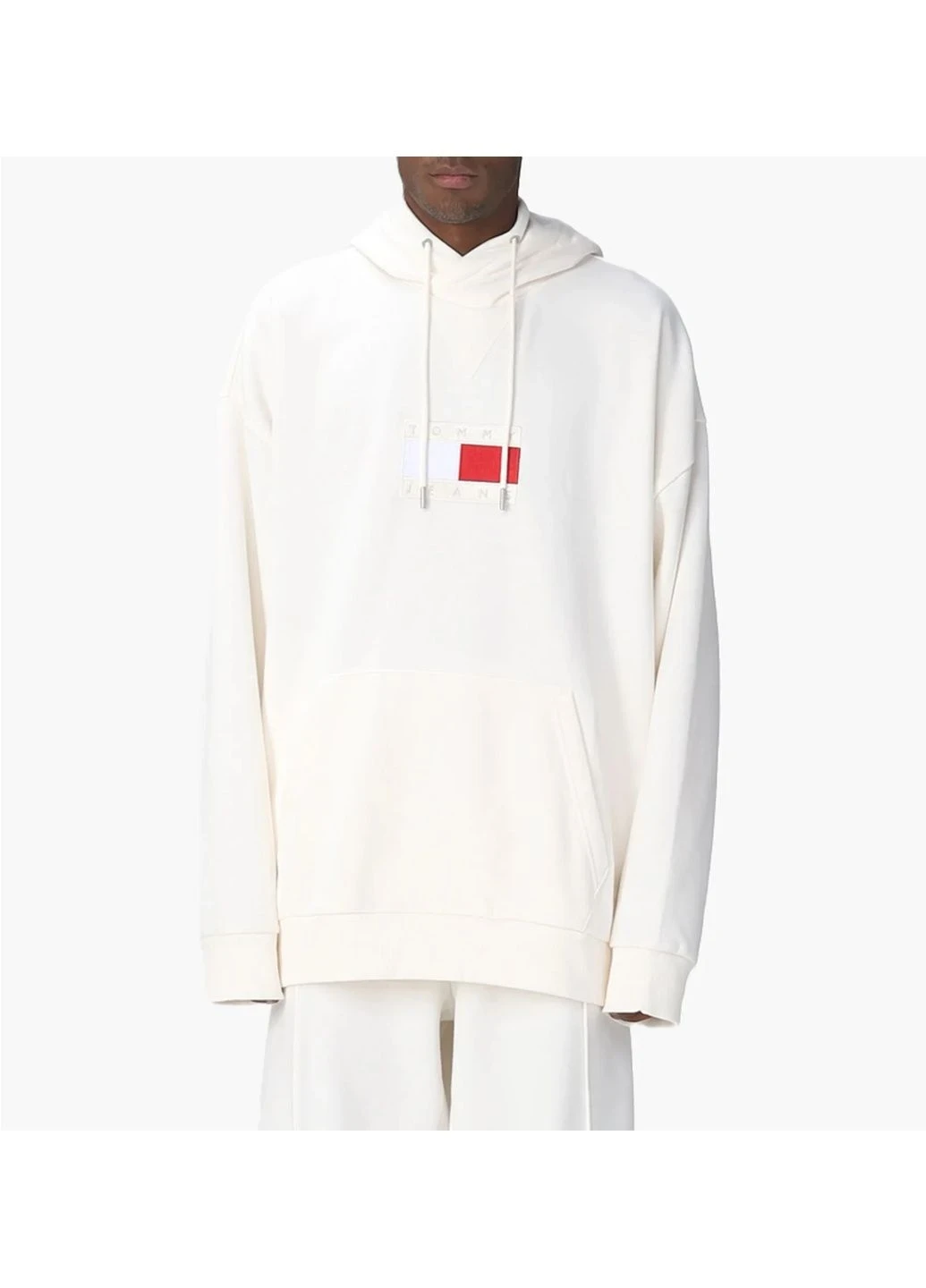 Кофта чоловіча Tommy Hilfiger Jeans Tjcu Flag Hoodie Beige (DM0DM15163) — фото 1