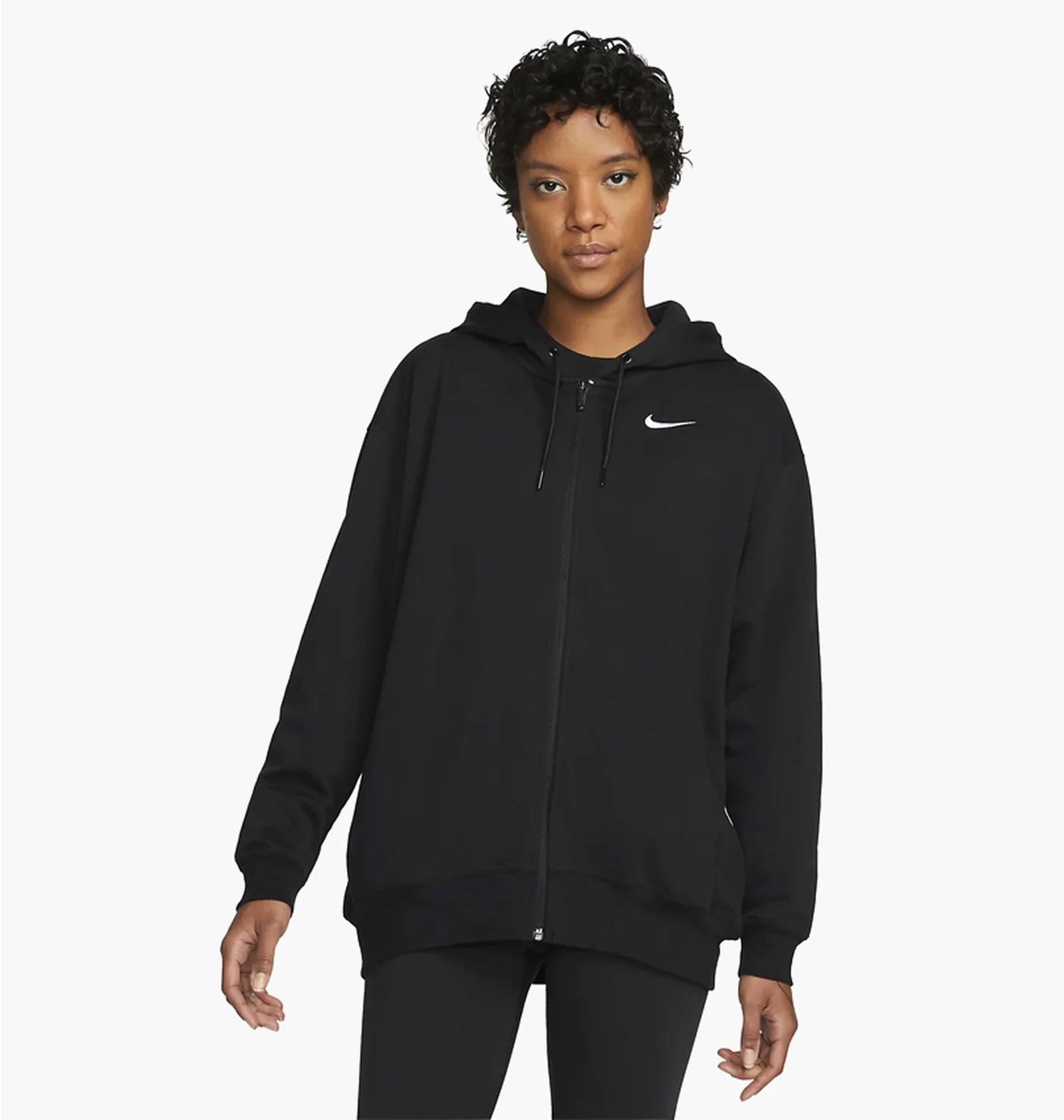 Кофта жіночі Nike Women's Oversized Jersey Full-Zip Hoodie (DM6415-010) — фото 1