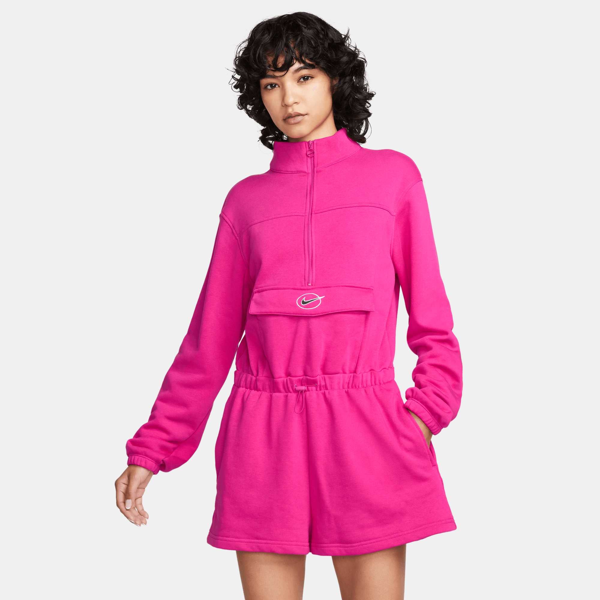 Спортивний костюм жіночий Nike Nsw Women's Icon Fleece Fuchsia Romper (DM6289-610) — фото 1