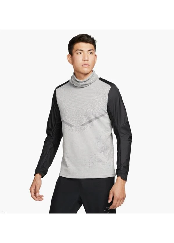 Кофта чоловіча Nike Therma-Fit Adv Run Division Grey/Black (DM4628-010) — фото 1