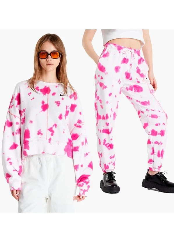 Спортивний костюм жіночий Nike Sportswear Oversized Fleece Pink (DM6357-621__DM6363-621) — фото 1