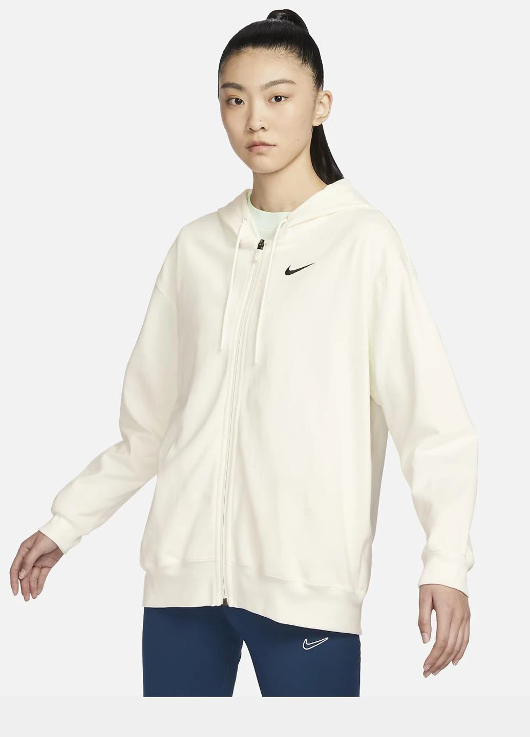 Кофта жіночі Nike Nsw Jrsy Os Fz Hoodie (DM6415-133) — фото 1