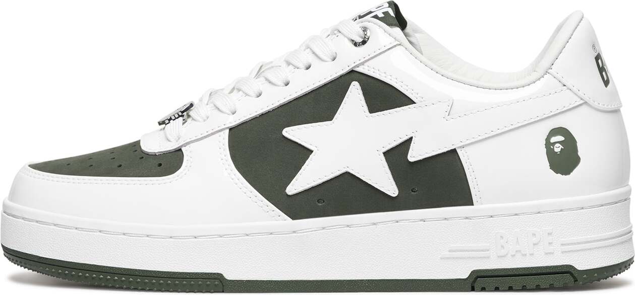 Кросівки A Bathing Ape Bape Sta Low #6 White Olive — фото 2