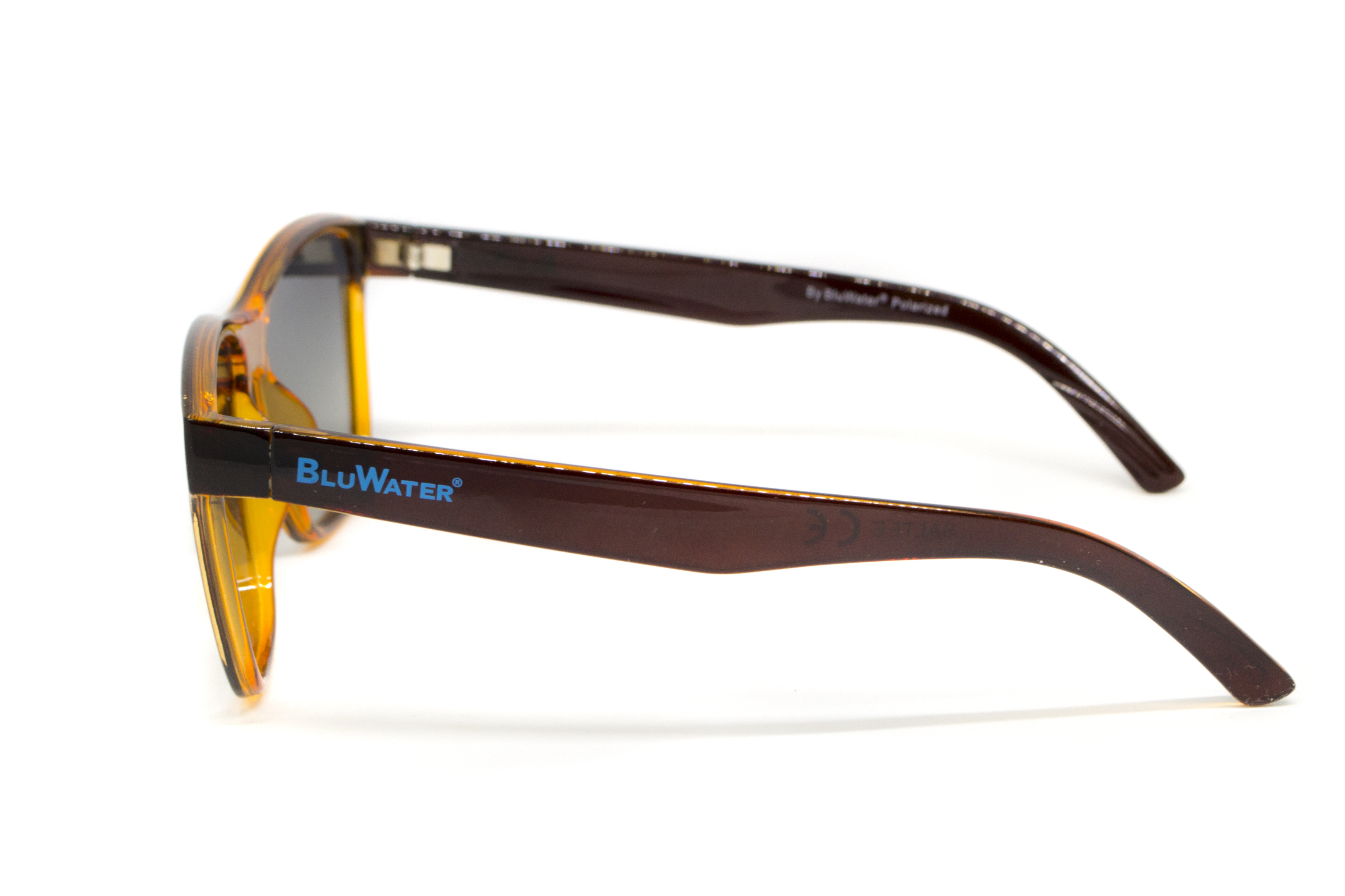 Очки поляризационные BluWater Saltee Polarized (gradient gray), серые с градиентом линзы в коричневой полупрозрачной оправе — фото 17