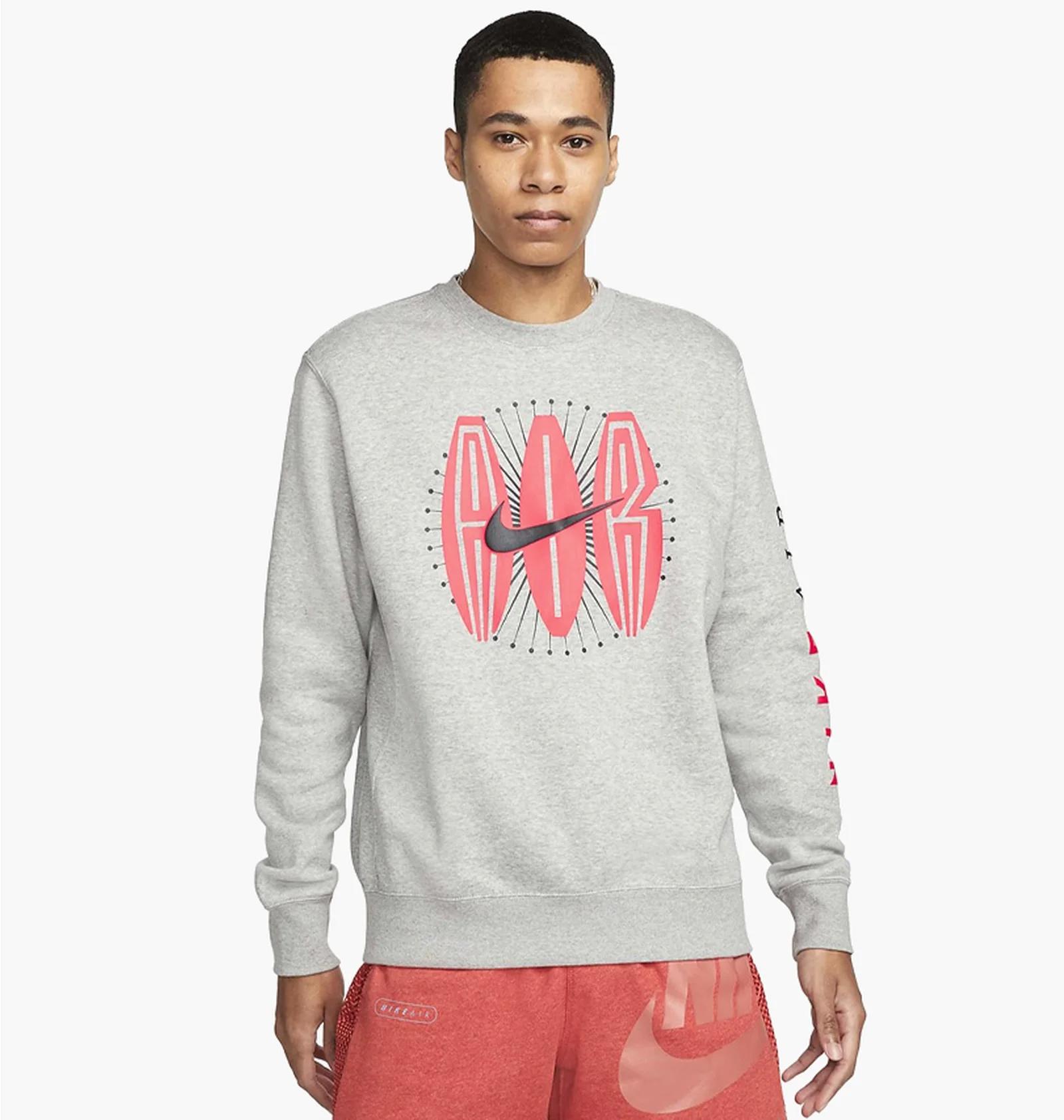 Кофта чоловіча Polo Ralph Lauren Air Swoosh Crew Neck Sweatshirt Grey (DN5157-063) — фото 1