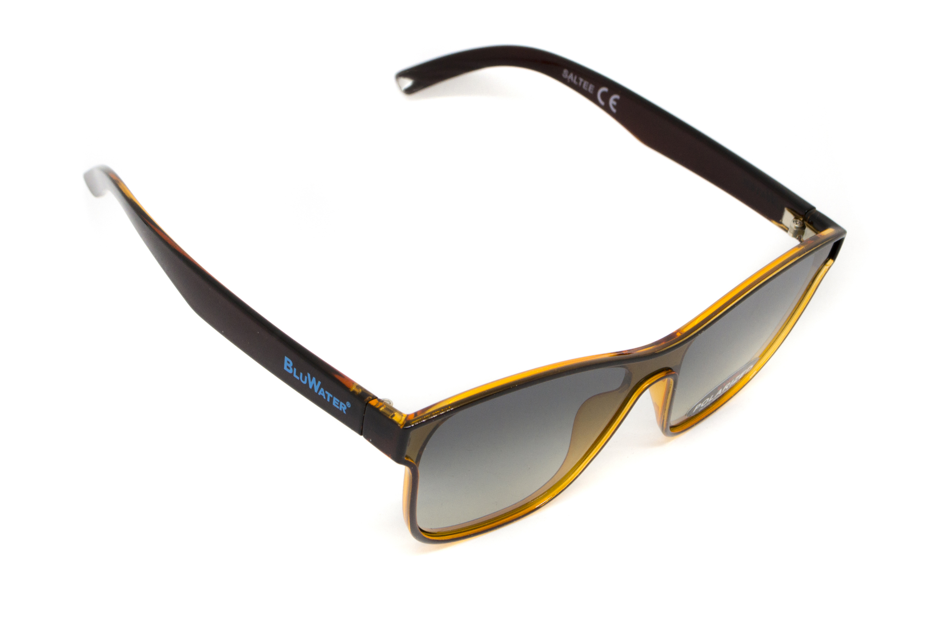 Очки поляризационные BluWater Saltee Polarized (gradient gray), серые с градиентом линзы в коричневой полупрозрачной оправе — фото 29