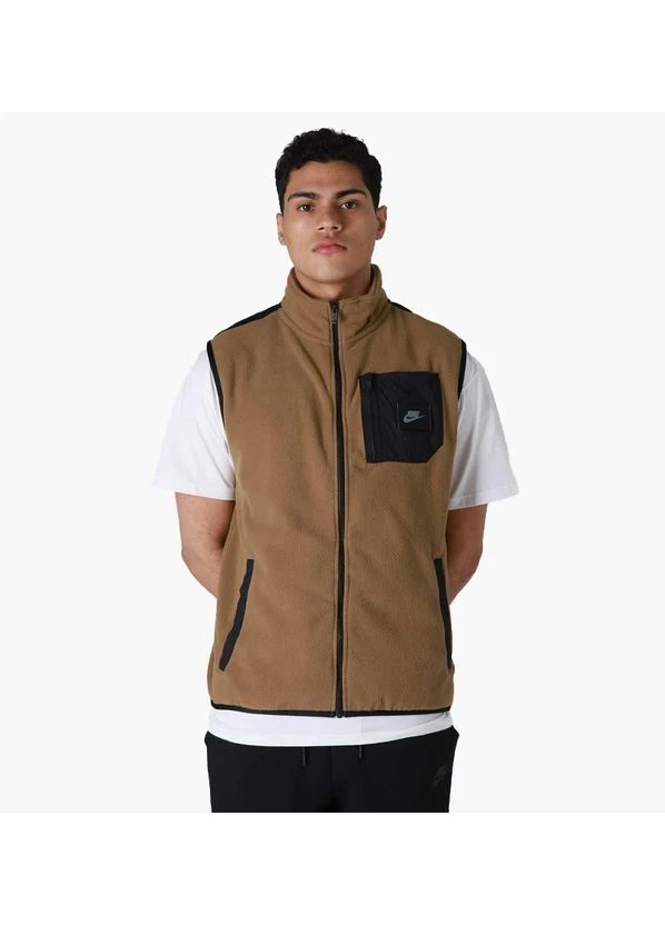 Жилетка чоловіча Nike Sportswear Therma-Fit Sports Utility Fleece Vest Brown Dq5105-242 (DQ5105-242) — фото 1