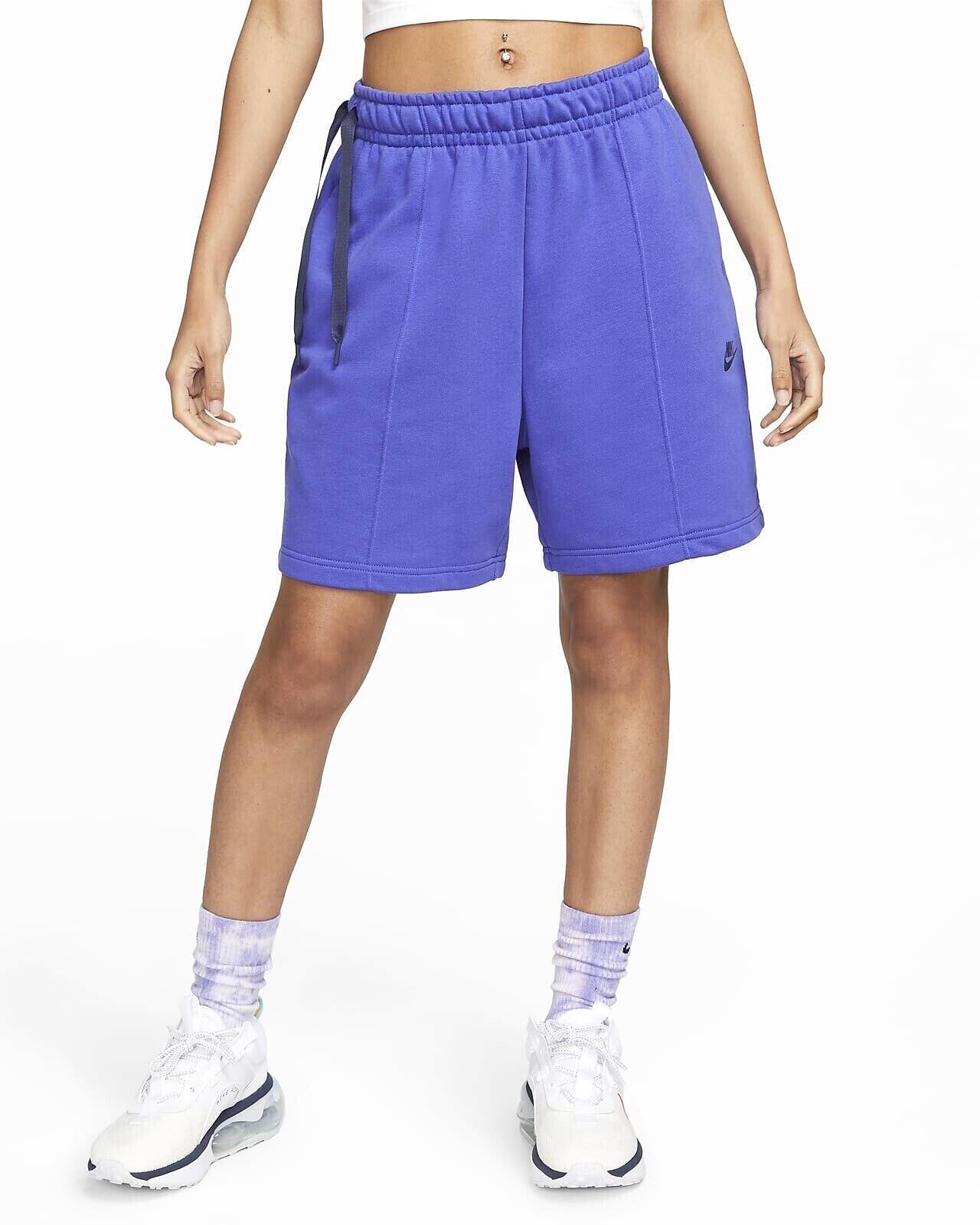 Шорти жіночі Nike Sportswear Women's High-Rise Fleece Dance Shorts Lapis (DV0334-430) — фото 1