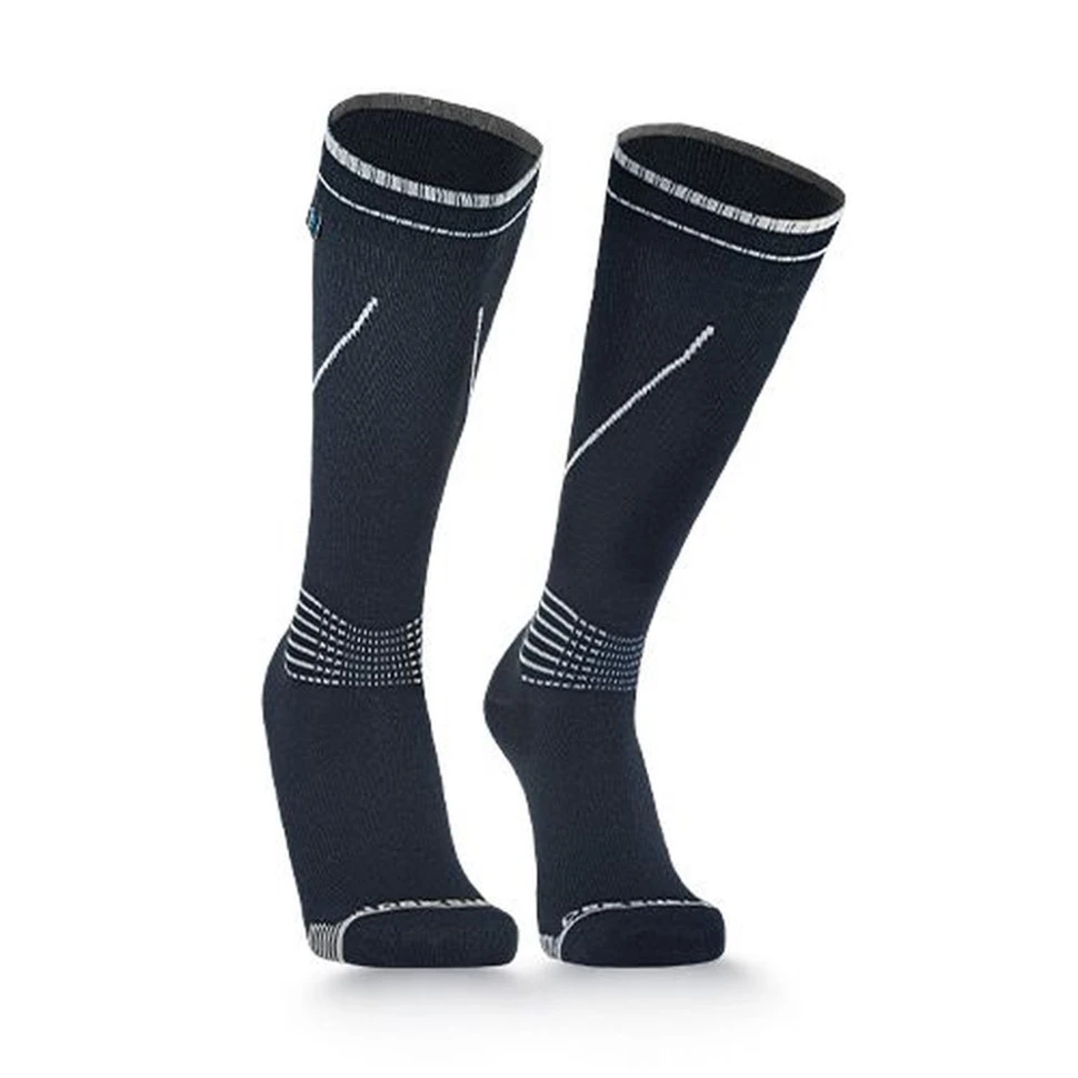 Водонепроникні шкарпетки Dexshell Longlite Socks 2.0, сірі полоски, розмір S (36-38) — фото 1