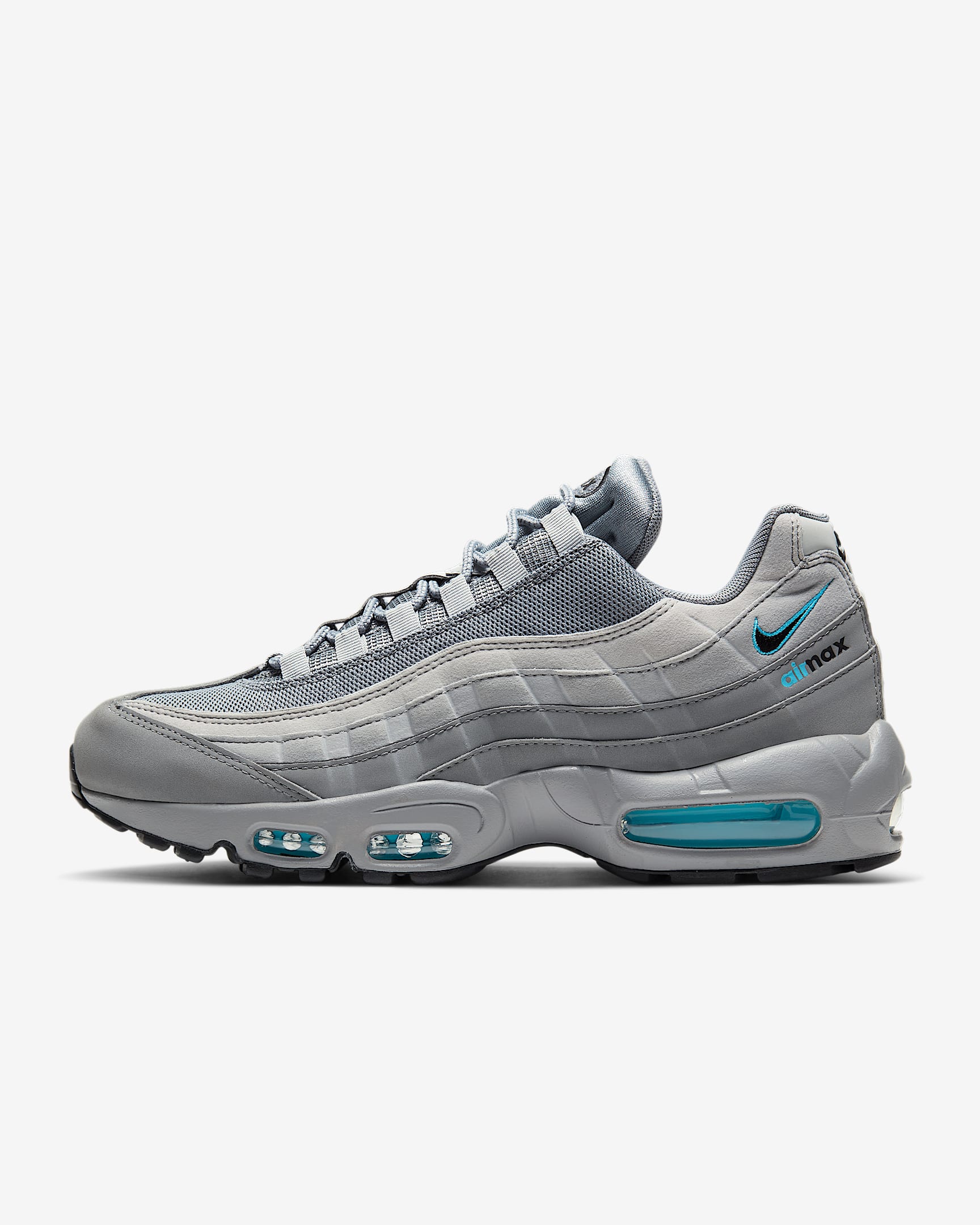 Кросівки чоловічі Nike Air Max 95 Retro Logo Grey Aqua (CV1635-001) — фото 1