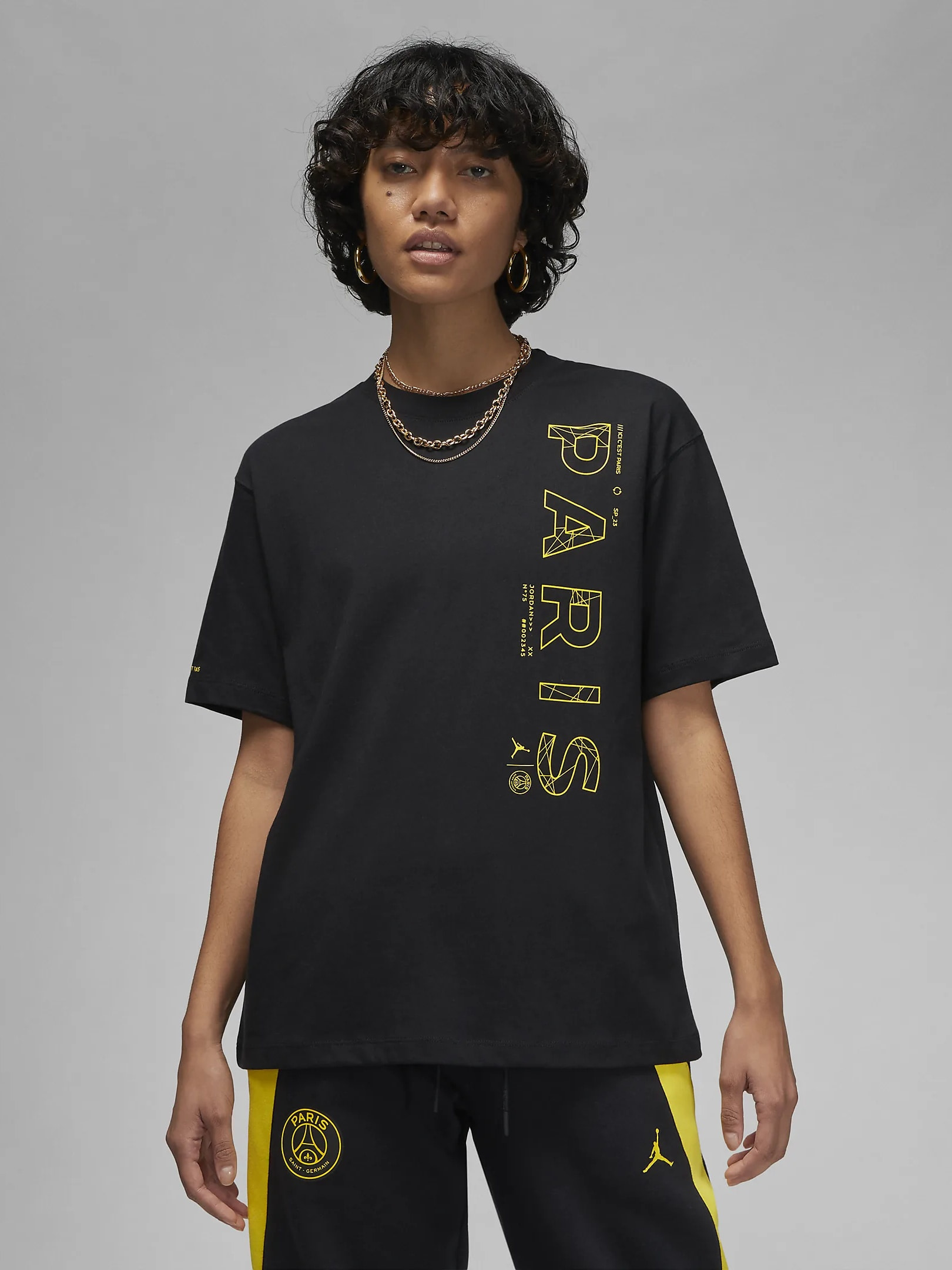 Футболка жіноча Nike Paris Saint-Germain Black Dv2841-010 (DV2841-010) — фото 1