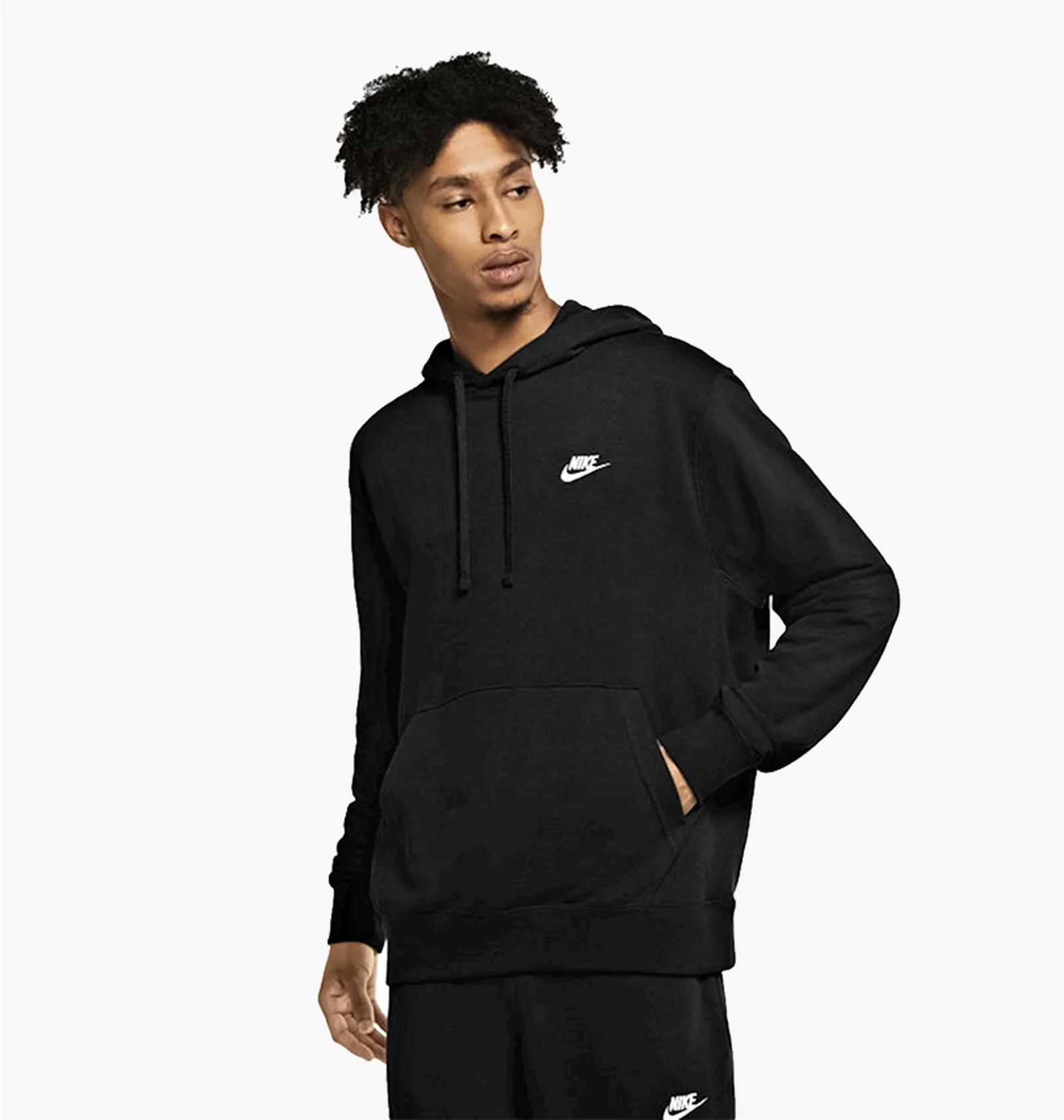Бомбер чоловічий Nike M Nsw Club Hoodie Po Ft (CZ7857-010) — фото 1