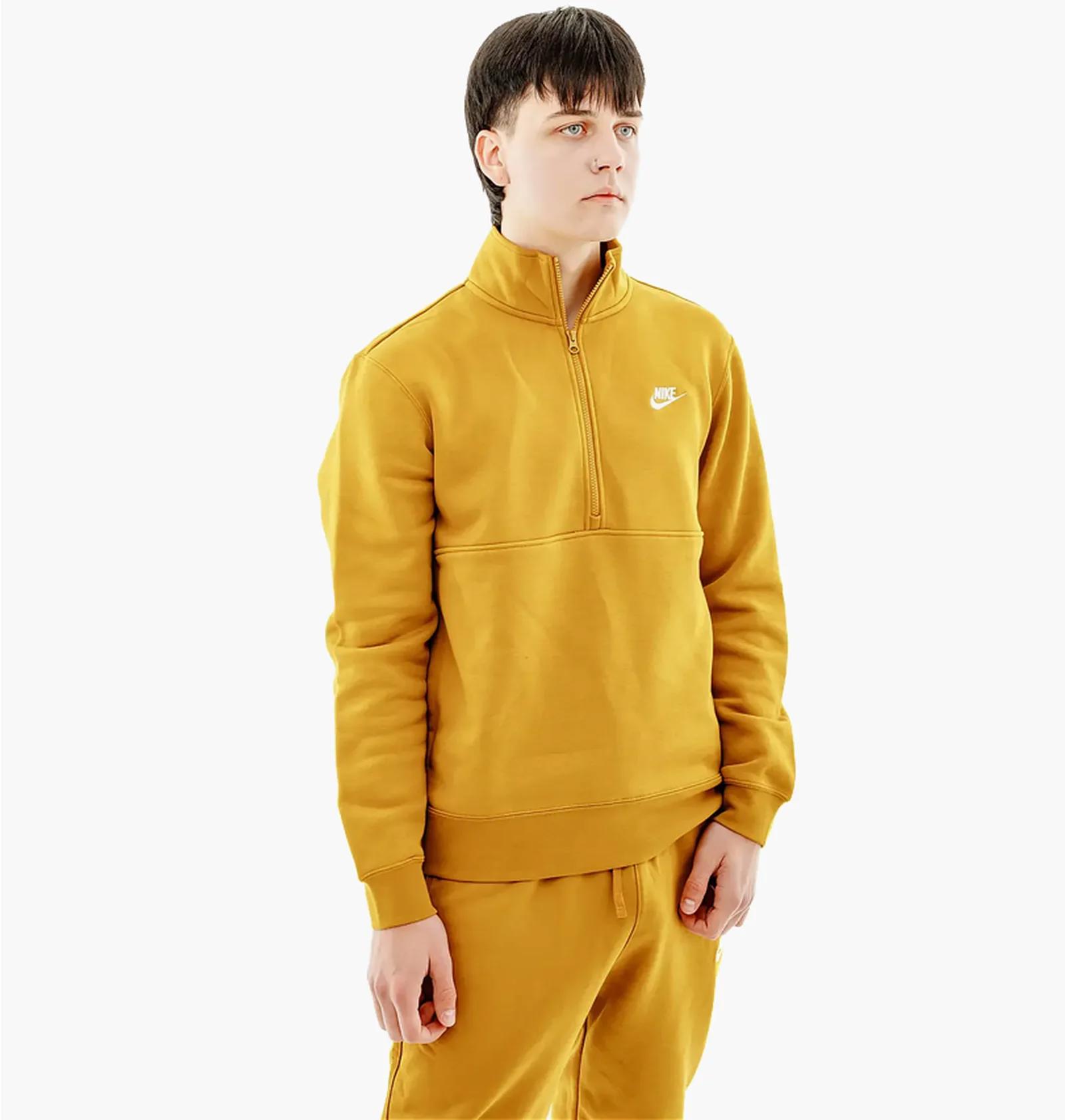 Кофта чоловіча Nike Sportswear Club Brushed-Back 1/2-Zip (DD4732-716) — фото 3