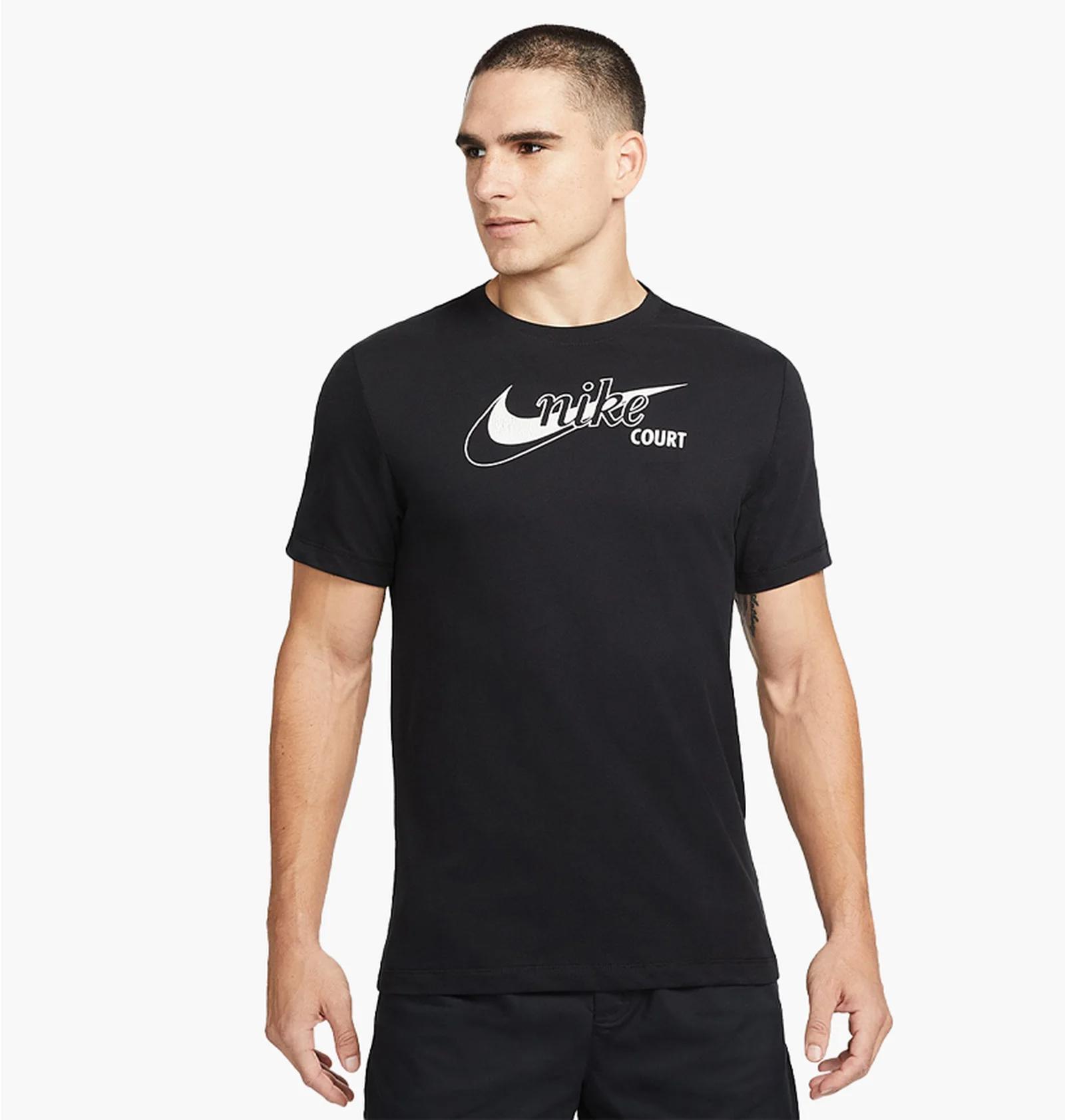 Футболка чоловіча Nike Court Dri-Fit Swoosh Tennis T-Shirt (DD8376-010) — фото 1