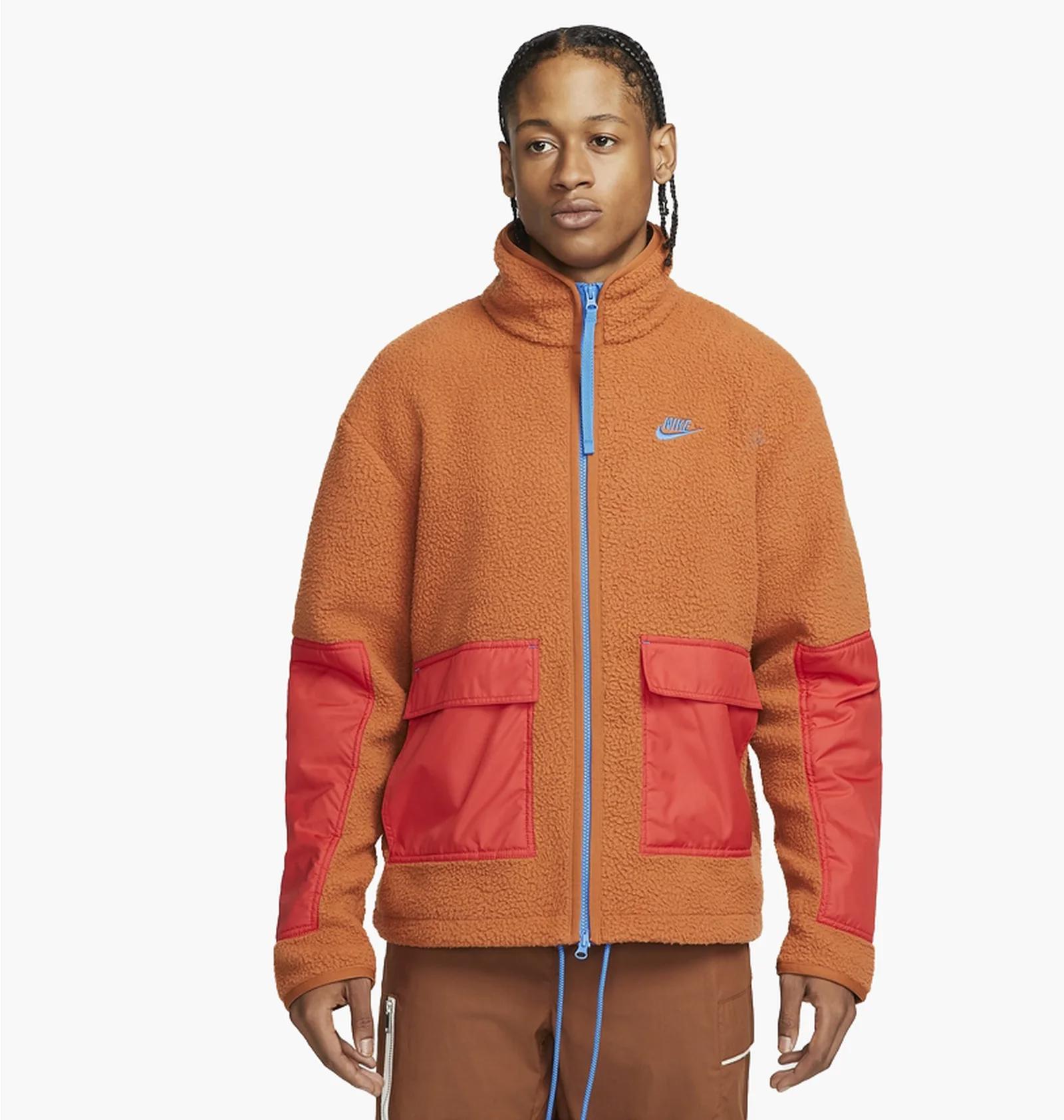 Куртка чоловіча Nike Mens Fleece Full-Zip Jacket Orange (DD5021-246) — фото 1