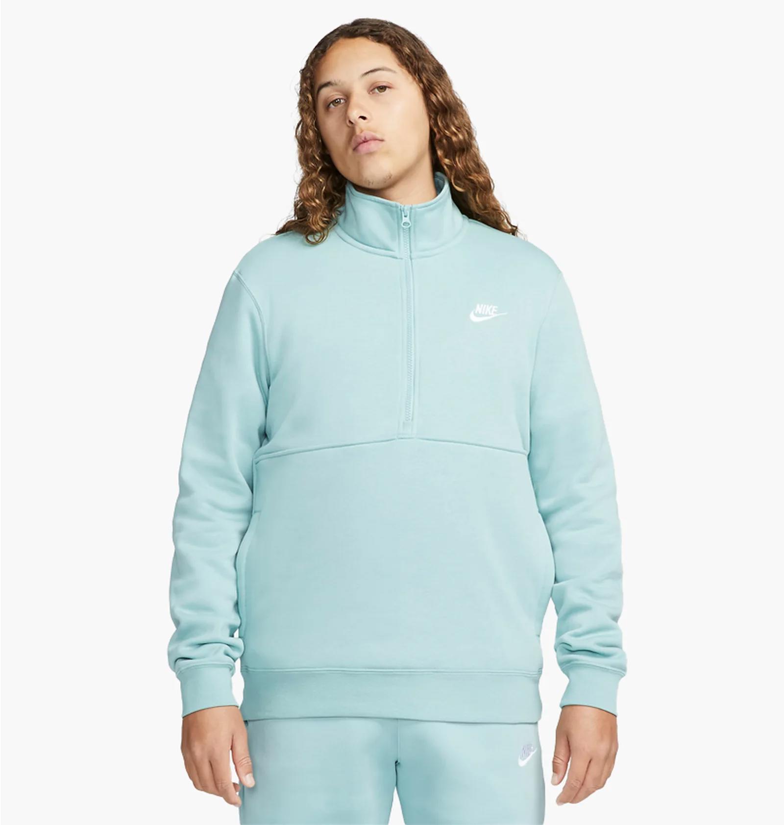 Кофта чоловіча Nike Sportswear Club Brushed-Back 1/2-Zip (DD4732-309) — фото 1