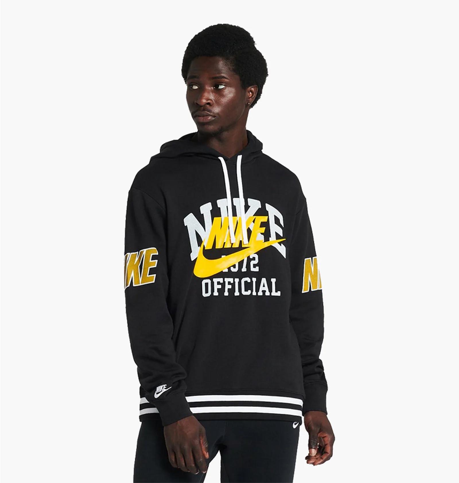 Кофта чоловіча Nike Trend Pullover Hoodie Black (DD6168-010) — фото 1
