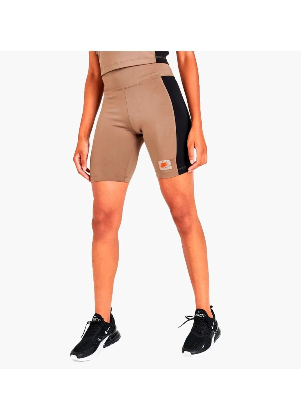 Шорти жіночі Nike Sportswear Swoosh Logo High-Waisted Bike Shorts Brown Dx2325-258 (DX2325-258) — фото 1