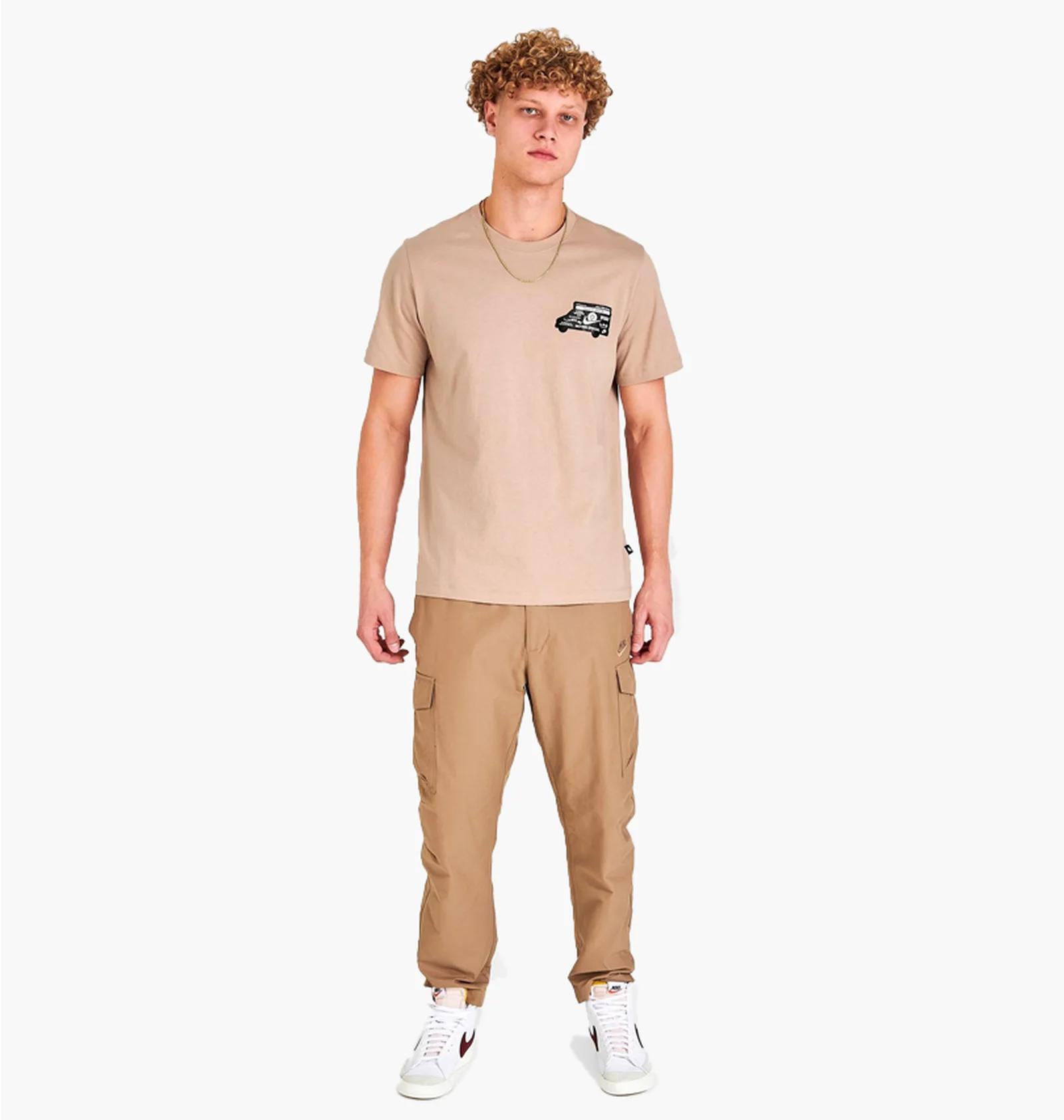 Футболка чоловіча Nike Sportswear Moving Company Short-Sleeve T-Shirt Beige (DZ2845-200) — фото 3