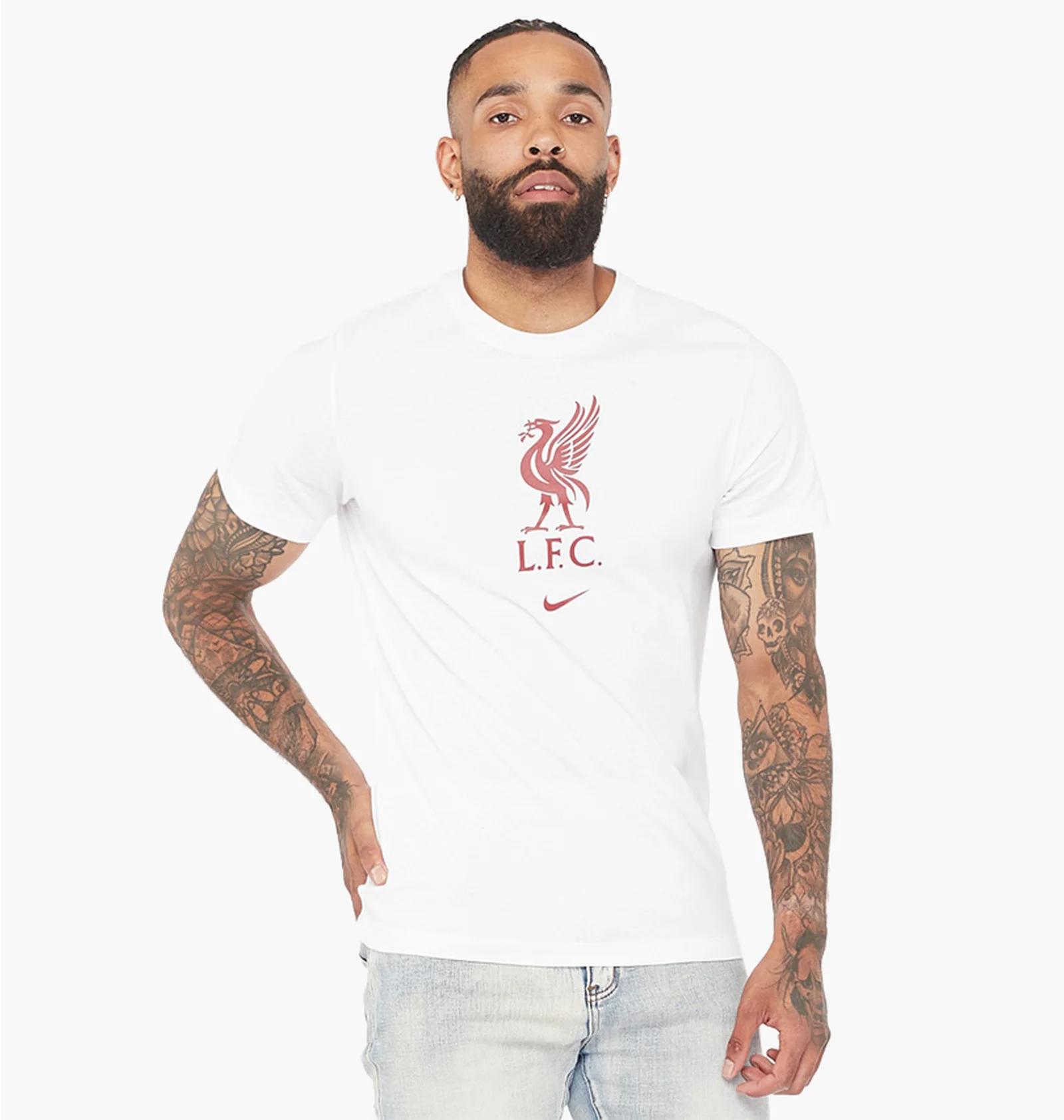 Футболка чоловіча Nike Liverpool 22/23 Crest Ss Tee White (DM3482-100) — фото 1
