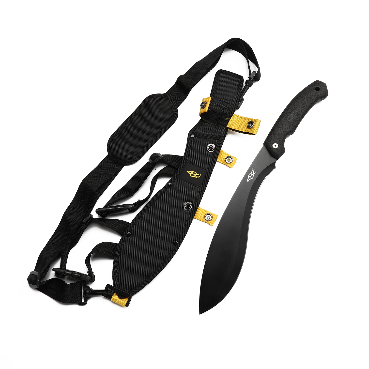 Мачете Firebird F804 (28.6 см) 5CR15 / Rubber Plastic чорний — фото 1