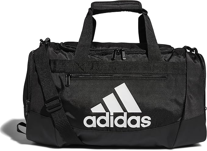 Adidas Defender 4 Small Duffel Bag Black/White — фото 4