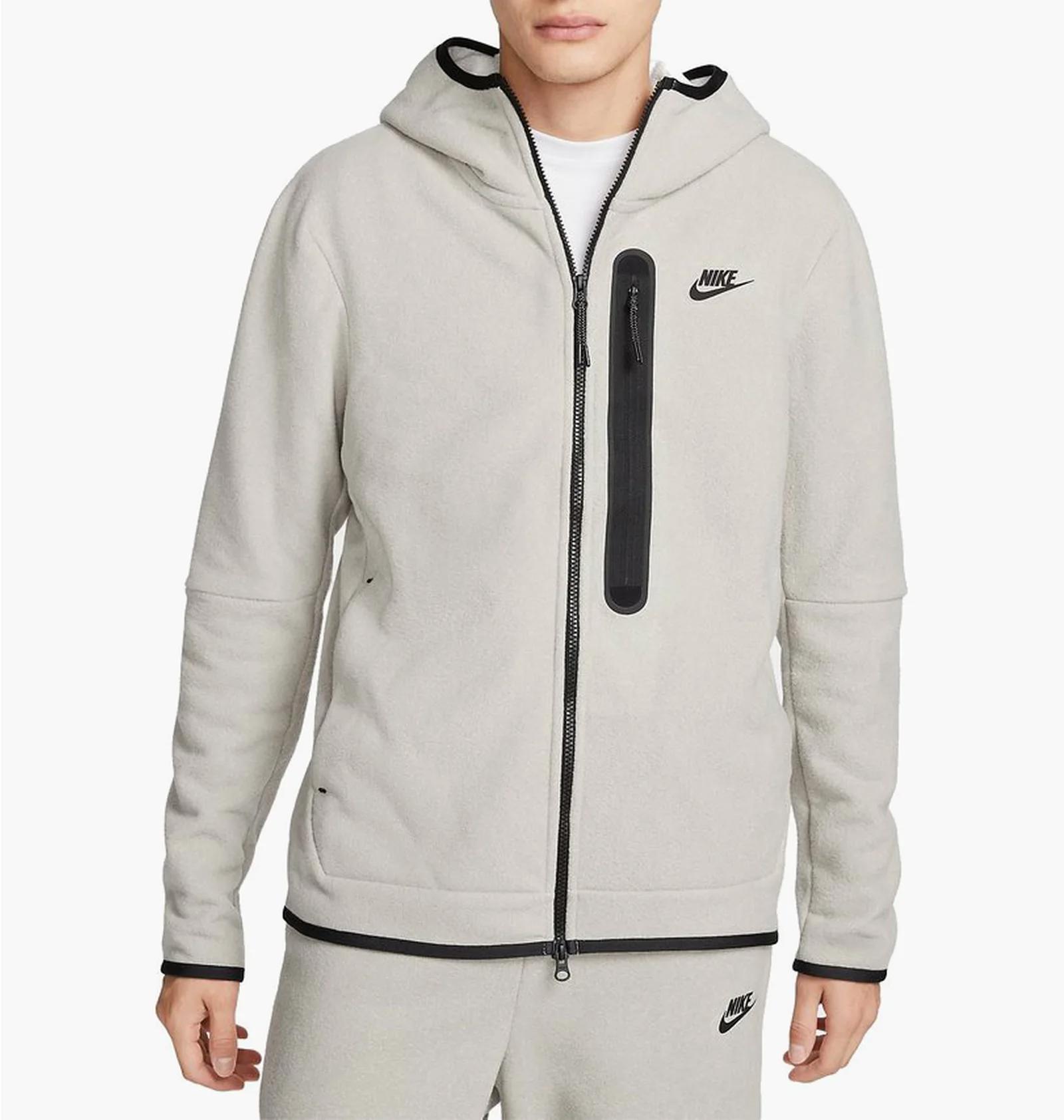 Куртка чоловіча Nike Sportswear Tech Fleece Men S Full-Zip Winterized Hoodie Beige (DQ4801-016) — фото 1