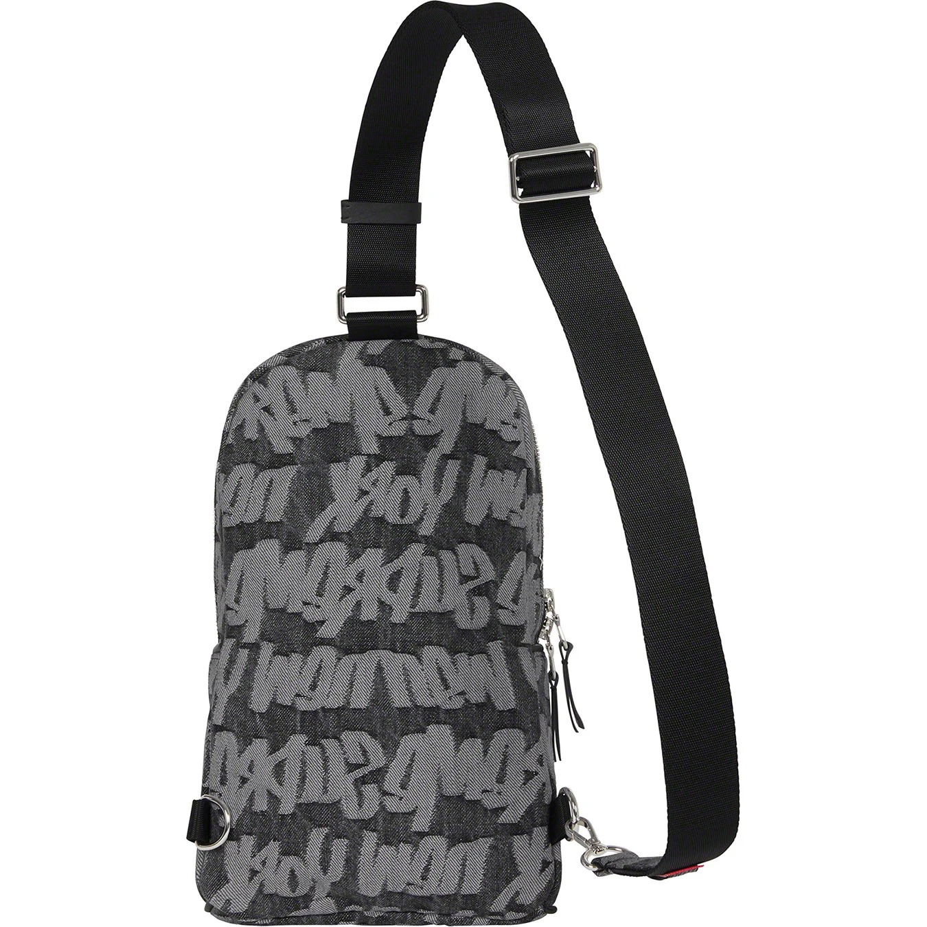 Сумка Supreme Fat Tip Jacquard Denim Sling Bag — фото 1