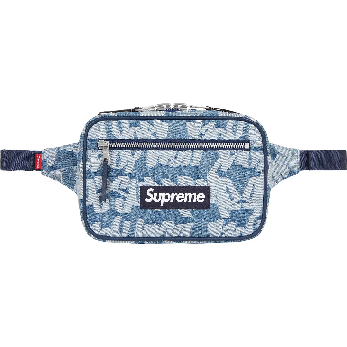 Сумка Supreme Fat Tip Jacquard Denim Waist Bag — фото 1