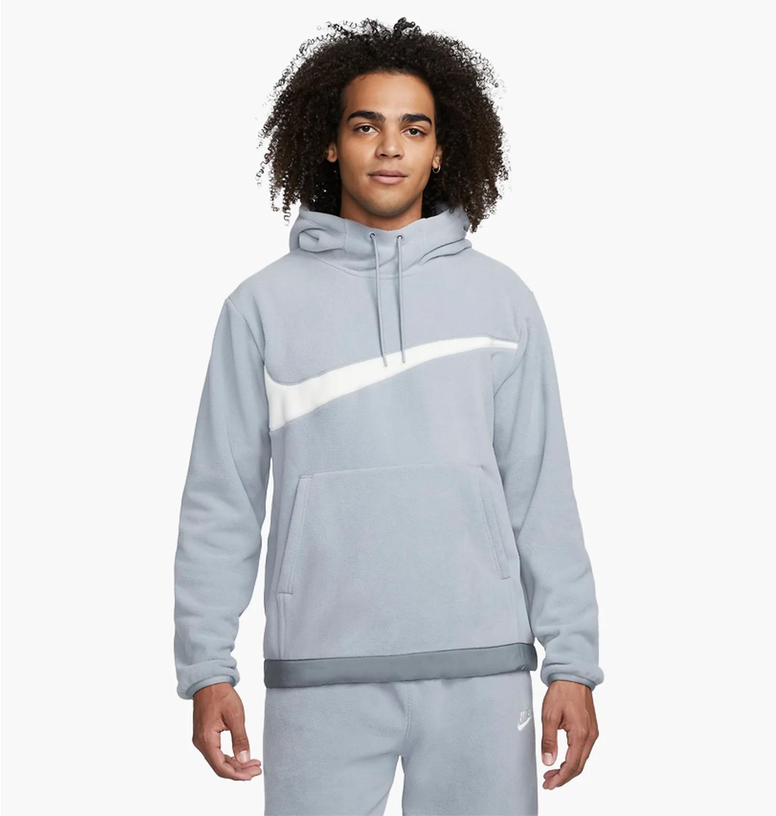 Кофта чоловіча Nike Club Fleece+ Mens Winterized Pullover Hoodie Grey (DQ4896-073) — фото 1