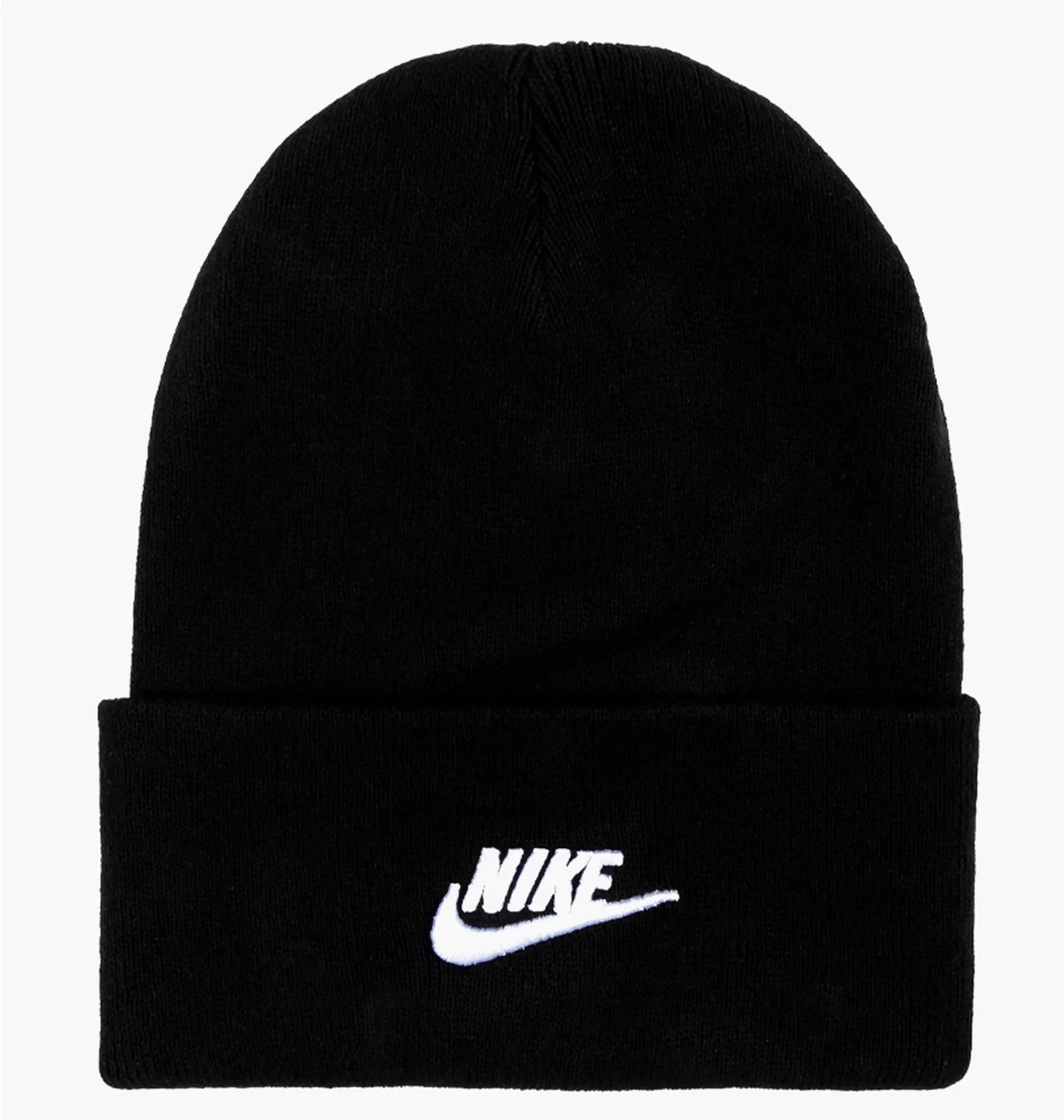 Шапка UNISEX U NK PEAK BEANIE TC FUT L FB6528-010 Nike Чорний — фото 1