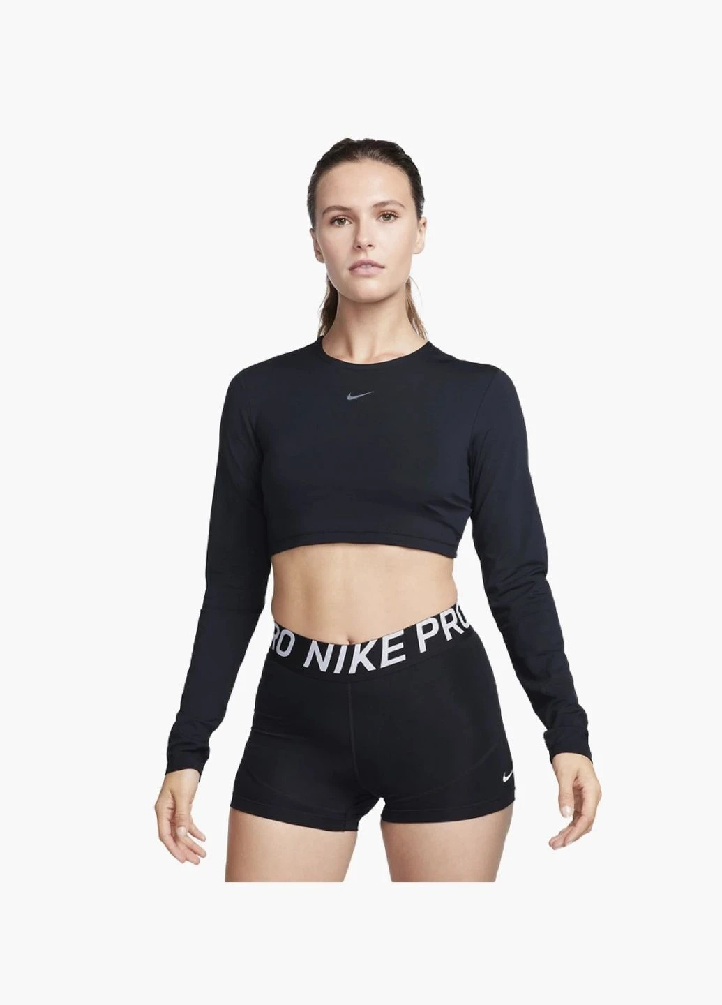 Спортивний топ жіночий Nike W Np Df Crop Ls Femme (FB5233-010) — фото 1