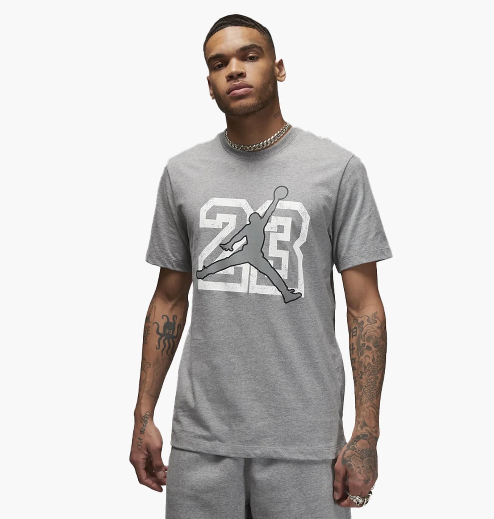 Футболка чоловіча Jordan T-Shirt Flight Essentials Grey (FB7394-091) — фото 1