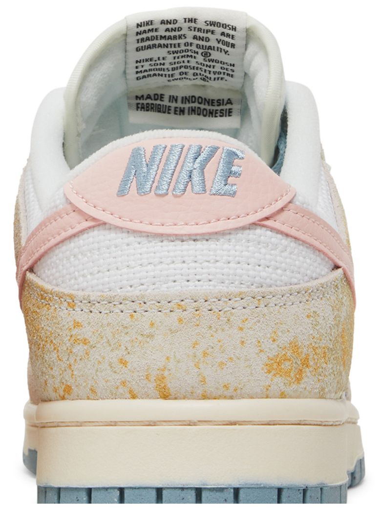 Кросівки nike dunk low pink blue gold — фото 5