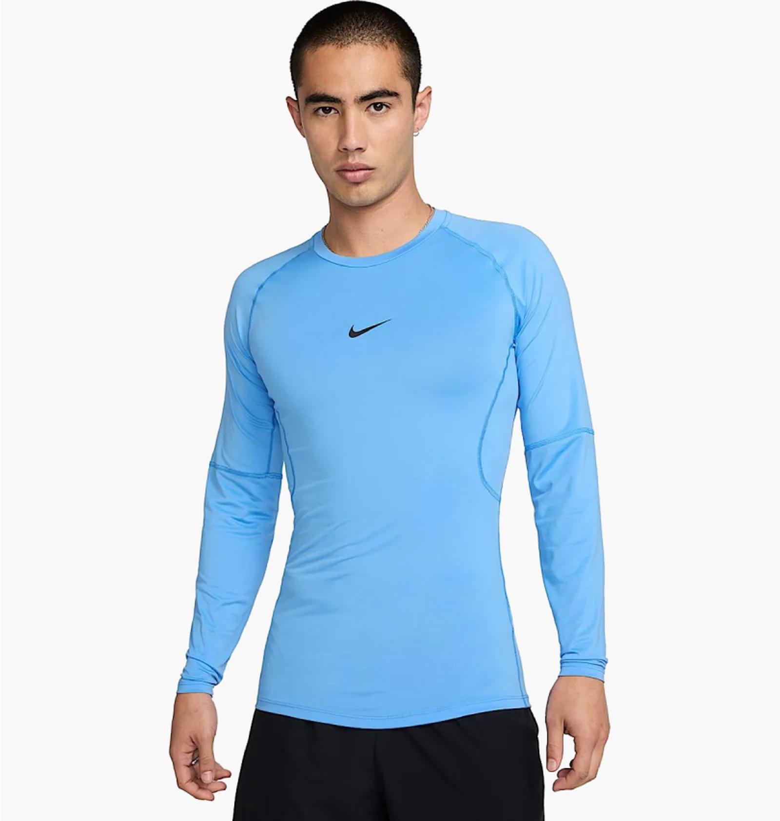 Кофта чоловіча Nike Pro Dri-Fit Tight Long-Sleeve Fitness Top Light Blue (FB7919-412) — фото 2