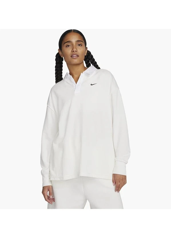 Кофта жіночі Nike Polo Sportswear Essential White (FB8720-133) — фото 1