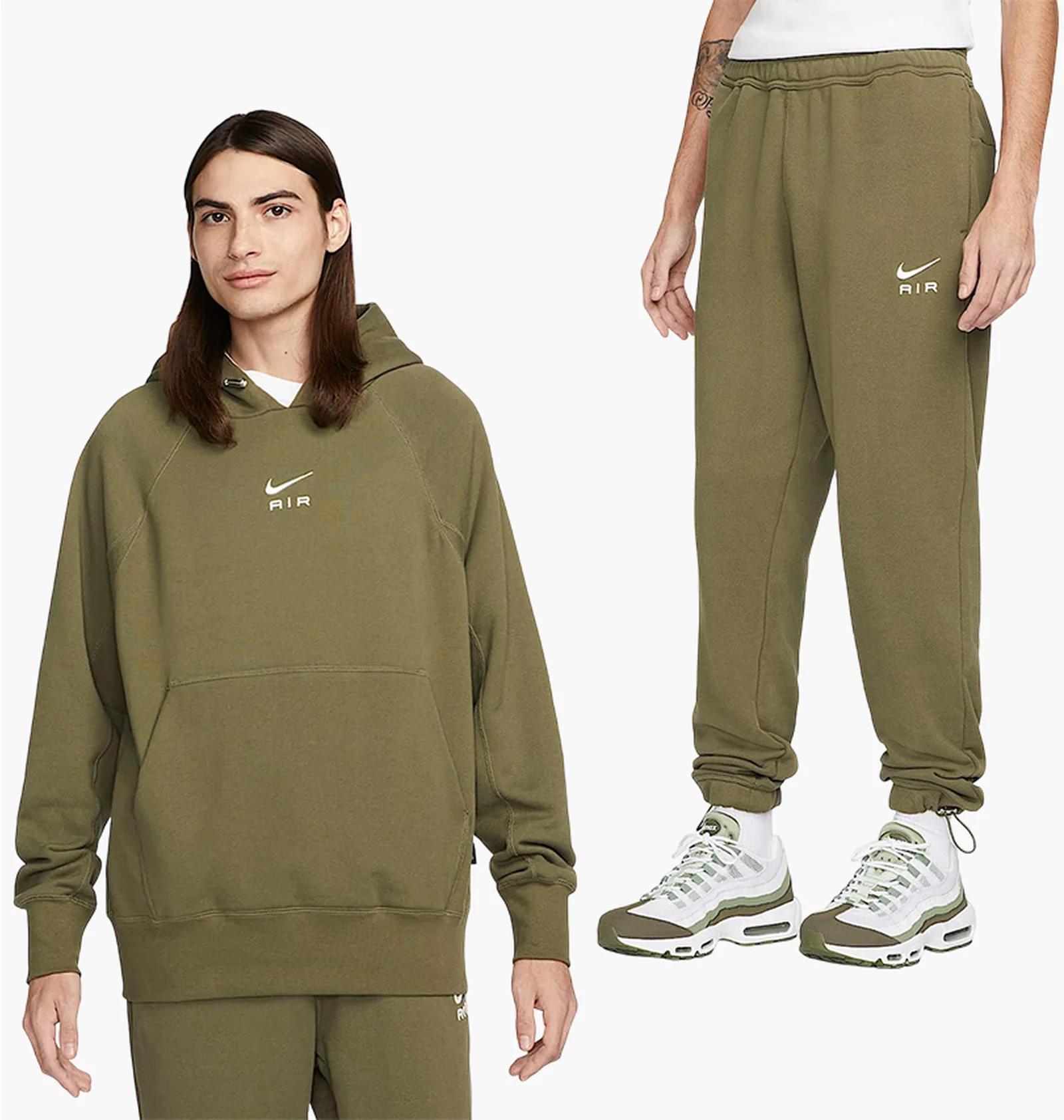 Спортивний костюм чоловічий Nike Air French Terry Olive (DV9777-222__DV9845-222) — фото 1