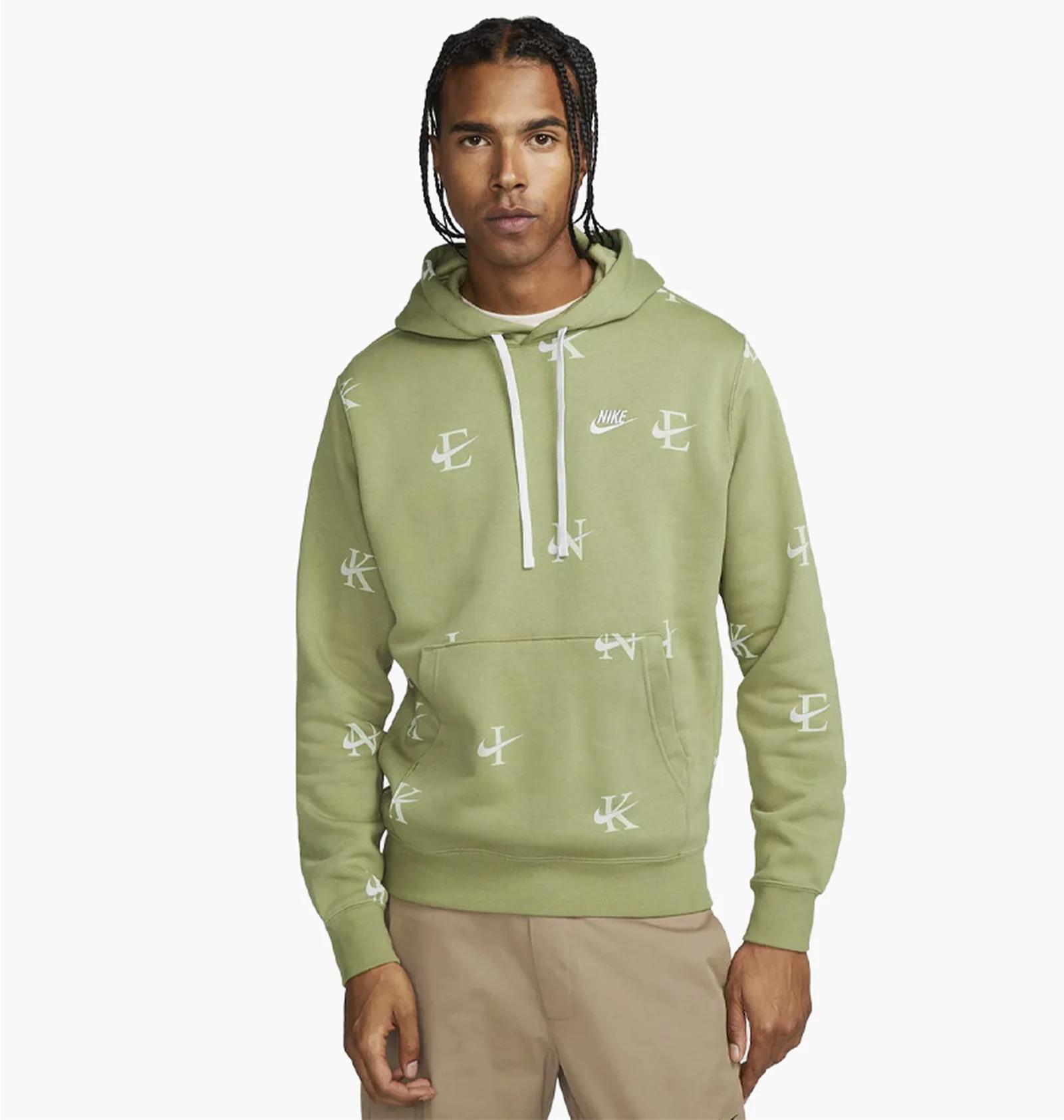 Кофта чоловіча Nike Sportswear Printed Club Fleece Hoodie (DV9601-334) — фото 1